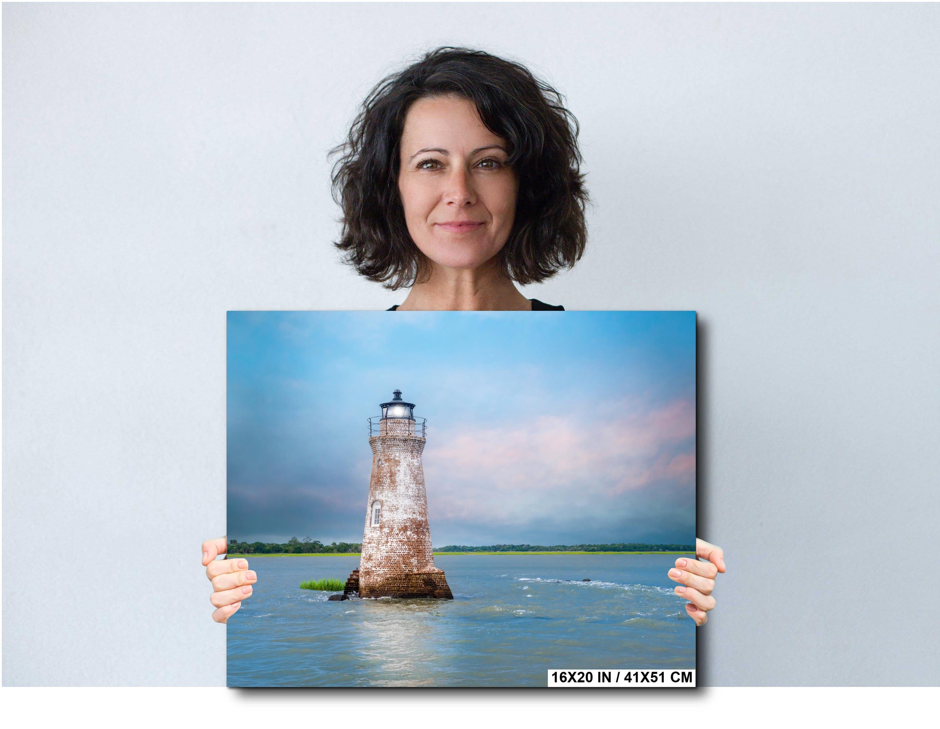 Cockspur Lighthouse Print – Tybee Island Art | Coastal Wall Decor & Nautical Photography