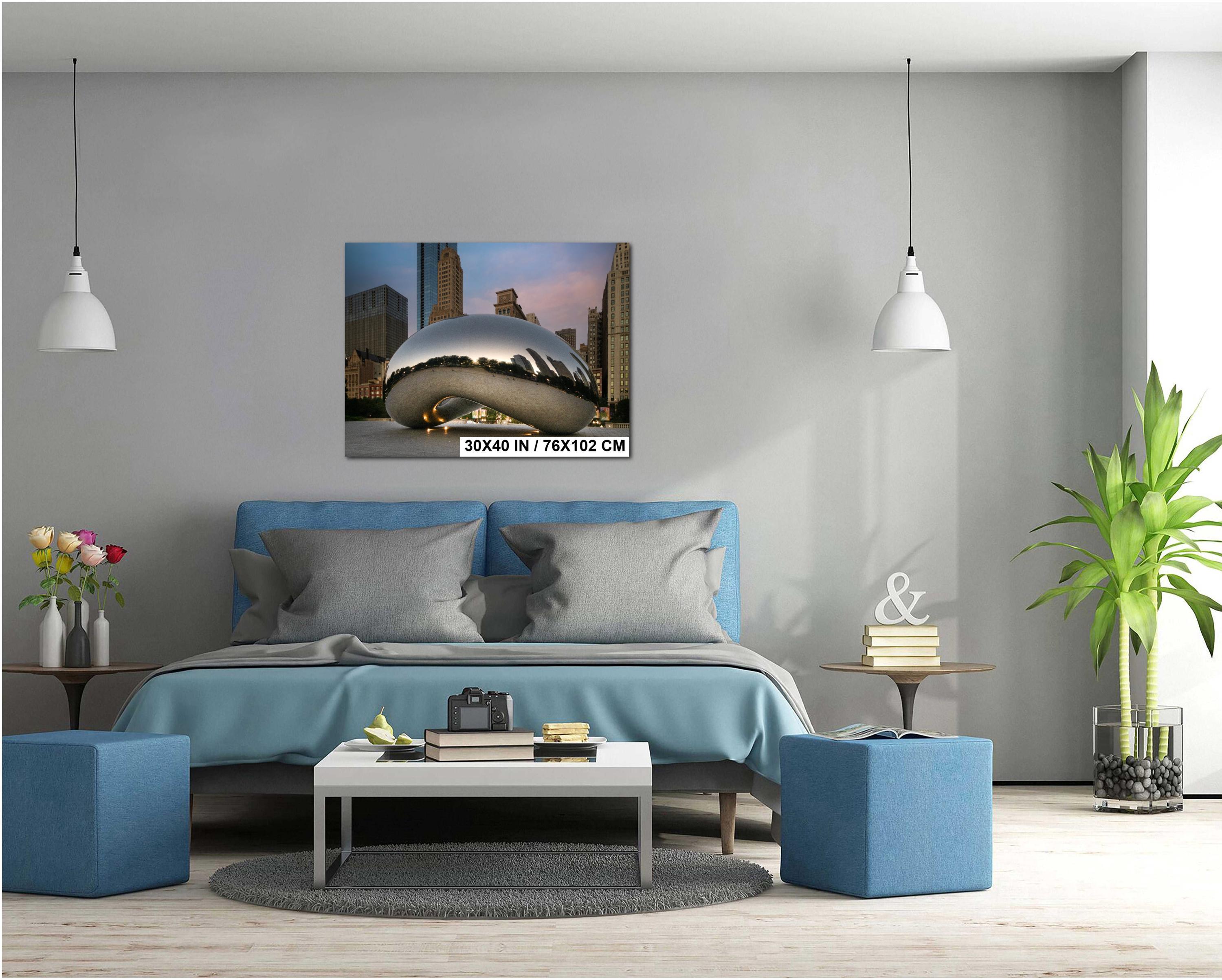 Chicago Bean Print - Modern Sculpture Wall Art | Urban Landmark Photography