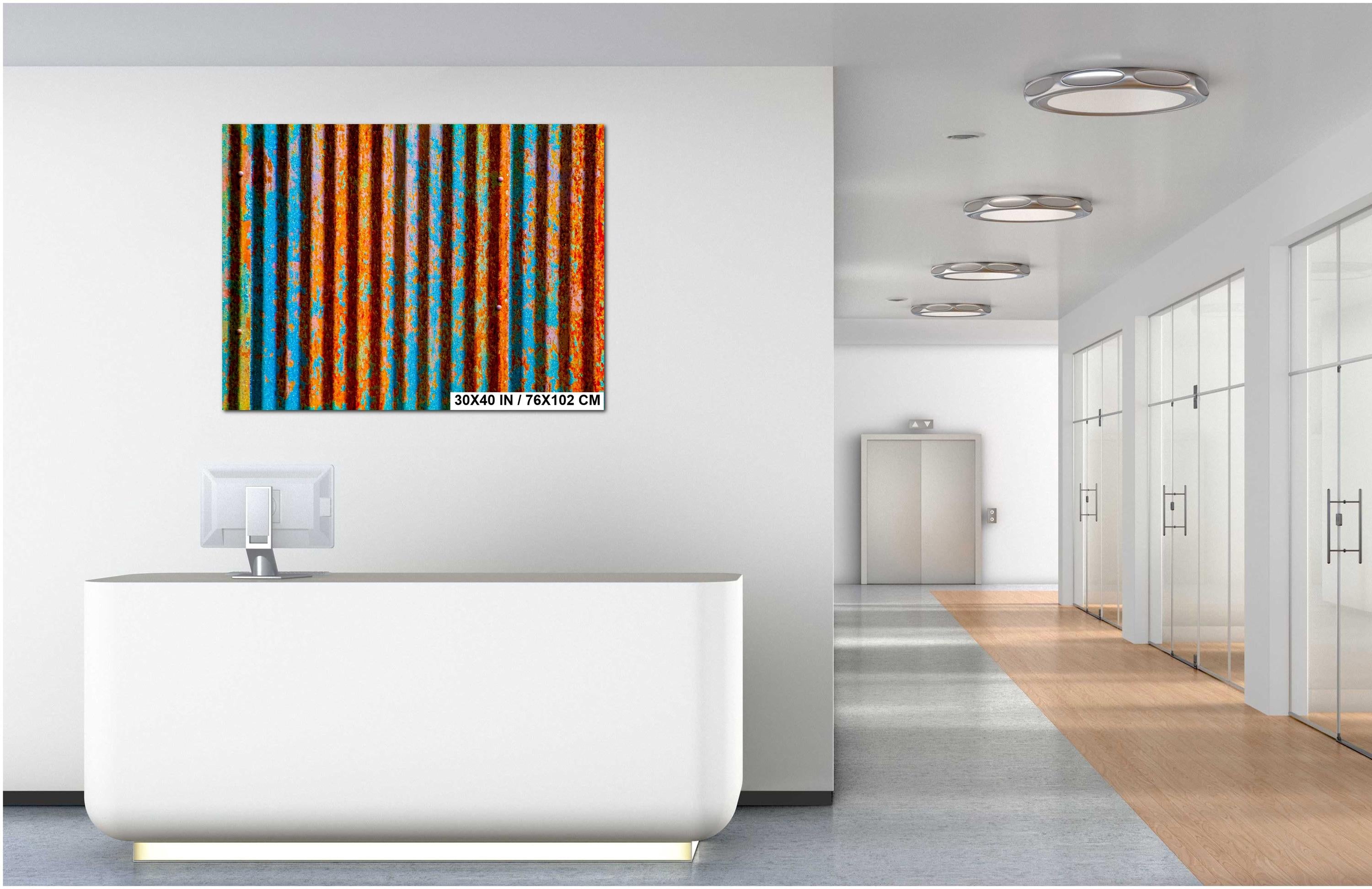 Urban Abstract Wall Art – Modern Architecture Art with Bold Color Artwork