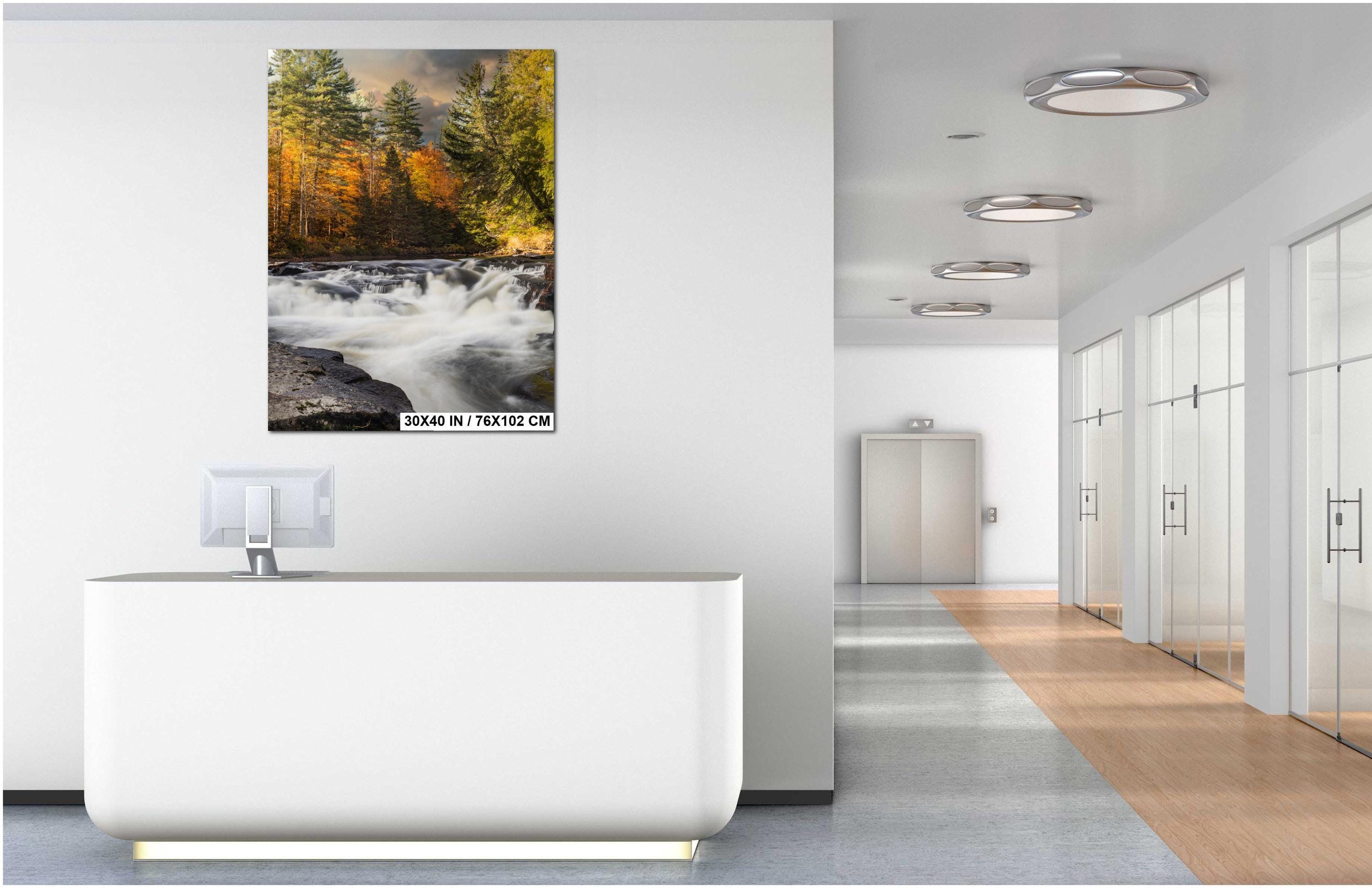 Adirondack Autumn Print – New York Mountain Art | Scenic Fall Landscape Wall Decor