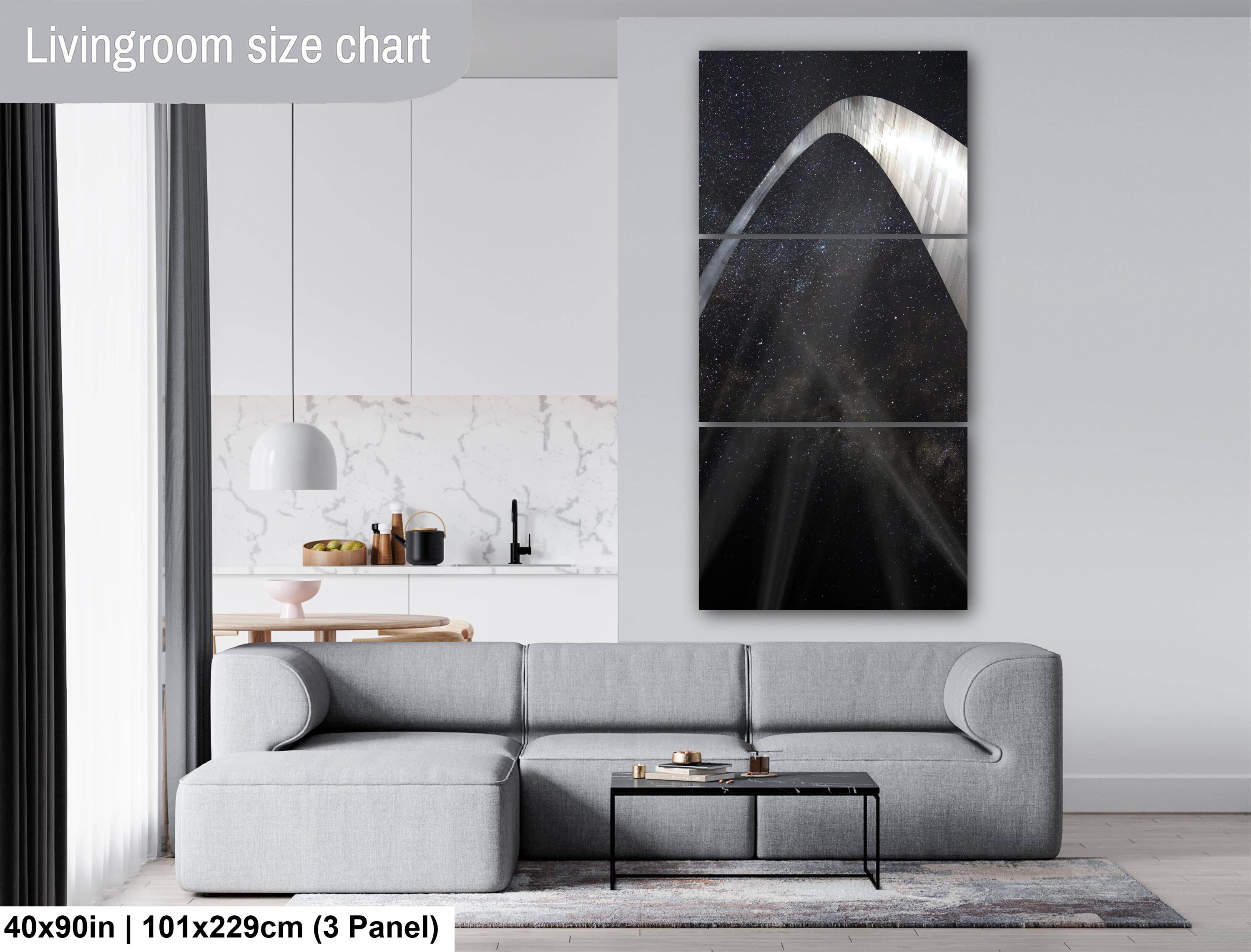 Gateway Arch Art Print – Celestial Night Sky Artwork | Modern Home Decor
