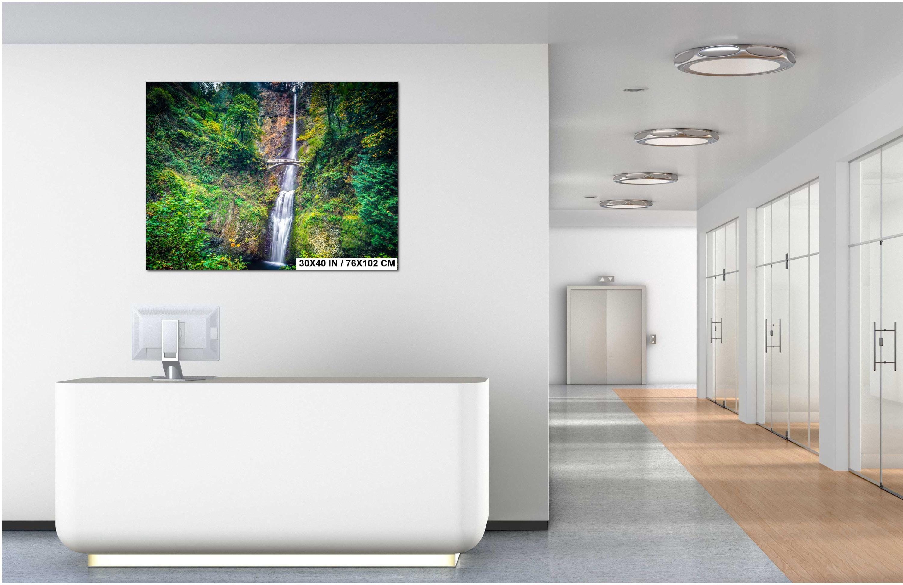 Pacific Northwest Waterfall - Columbia River Gorge Scenic Waterfall Wall Art Print