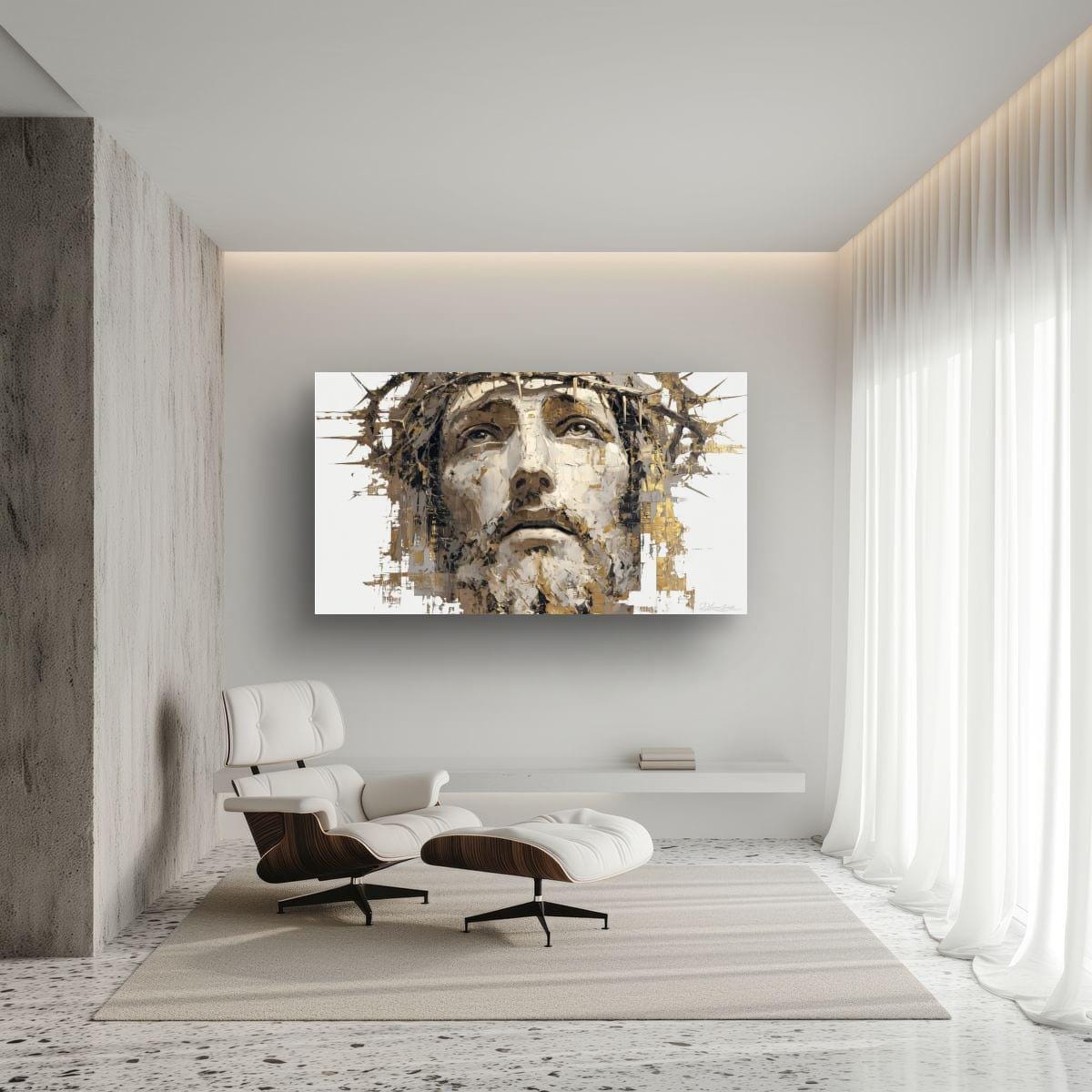 Christian Wall Decor – Jesus Christ Art | Faith Inspired Print for Prayer Room