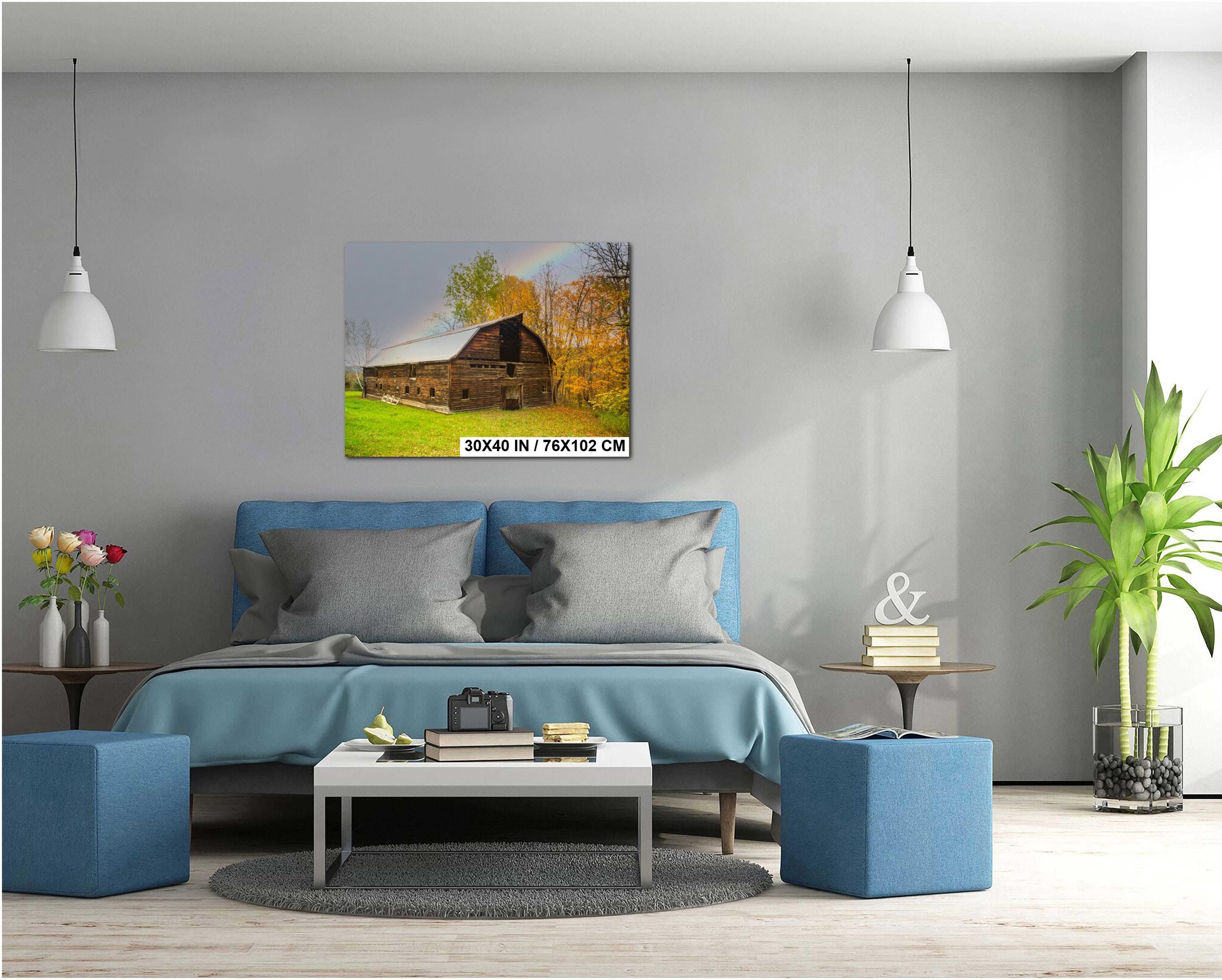 Adirondack Fall Wall Art – Autumn Landscape Print with Vibrant Fall Colors