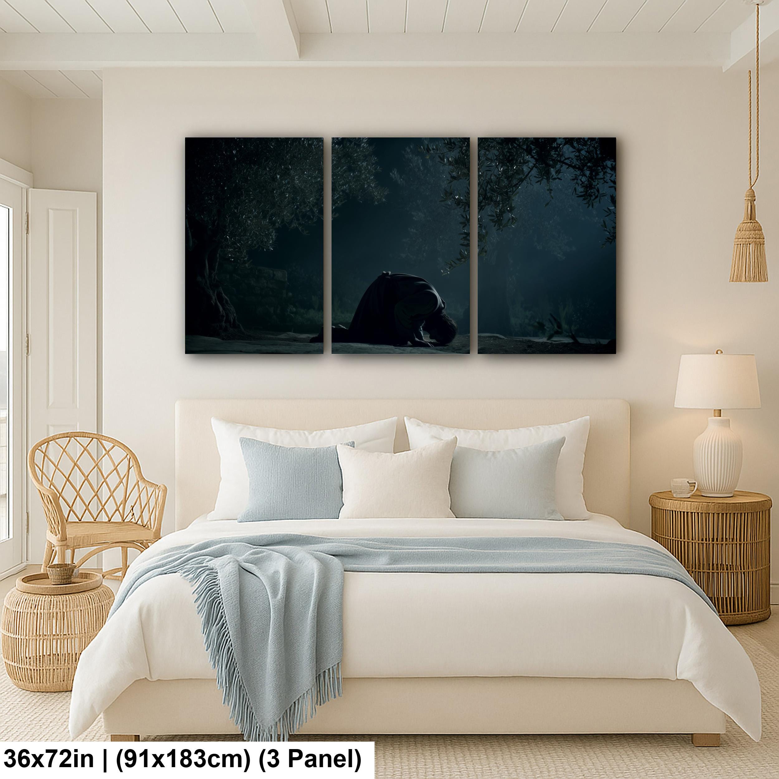 Christian Religious Wall Art: Soft Pastel Jesus Christ Decor with Eternal Atonement and Peace