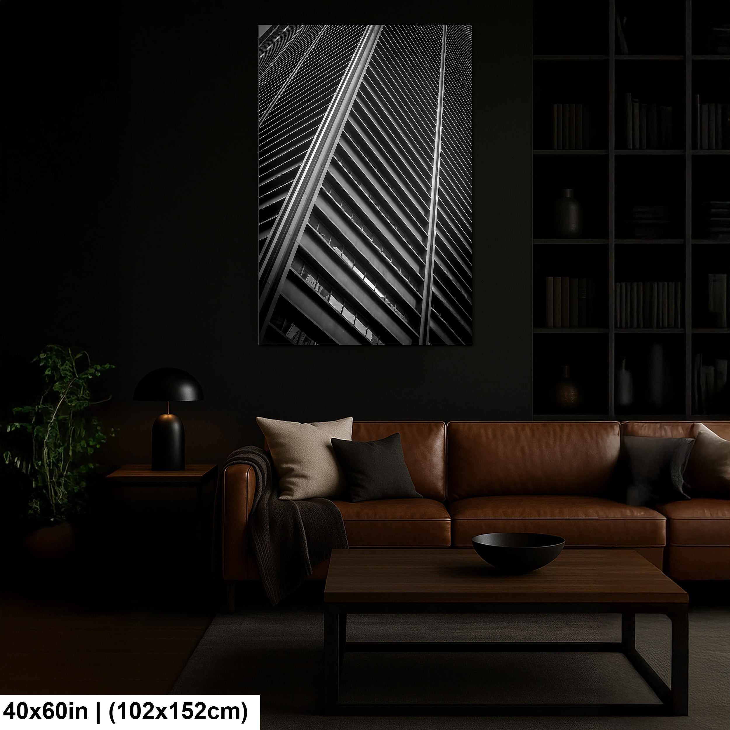 Ascending Parallels: A Monochrome Study in Urban Geometry