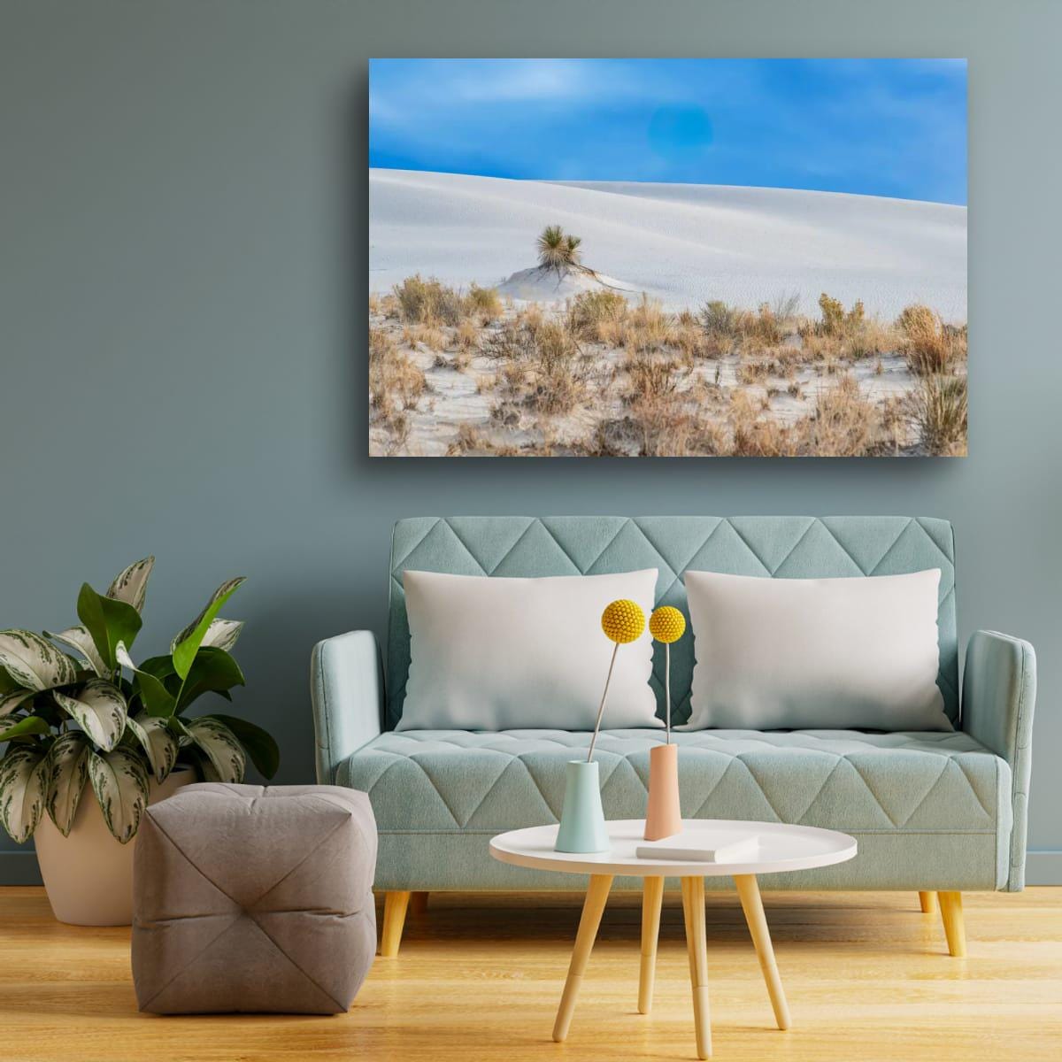 White Sands Art Print – New Mexico Landscape on Archival Paper | Desert Wall Decor