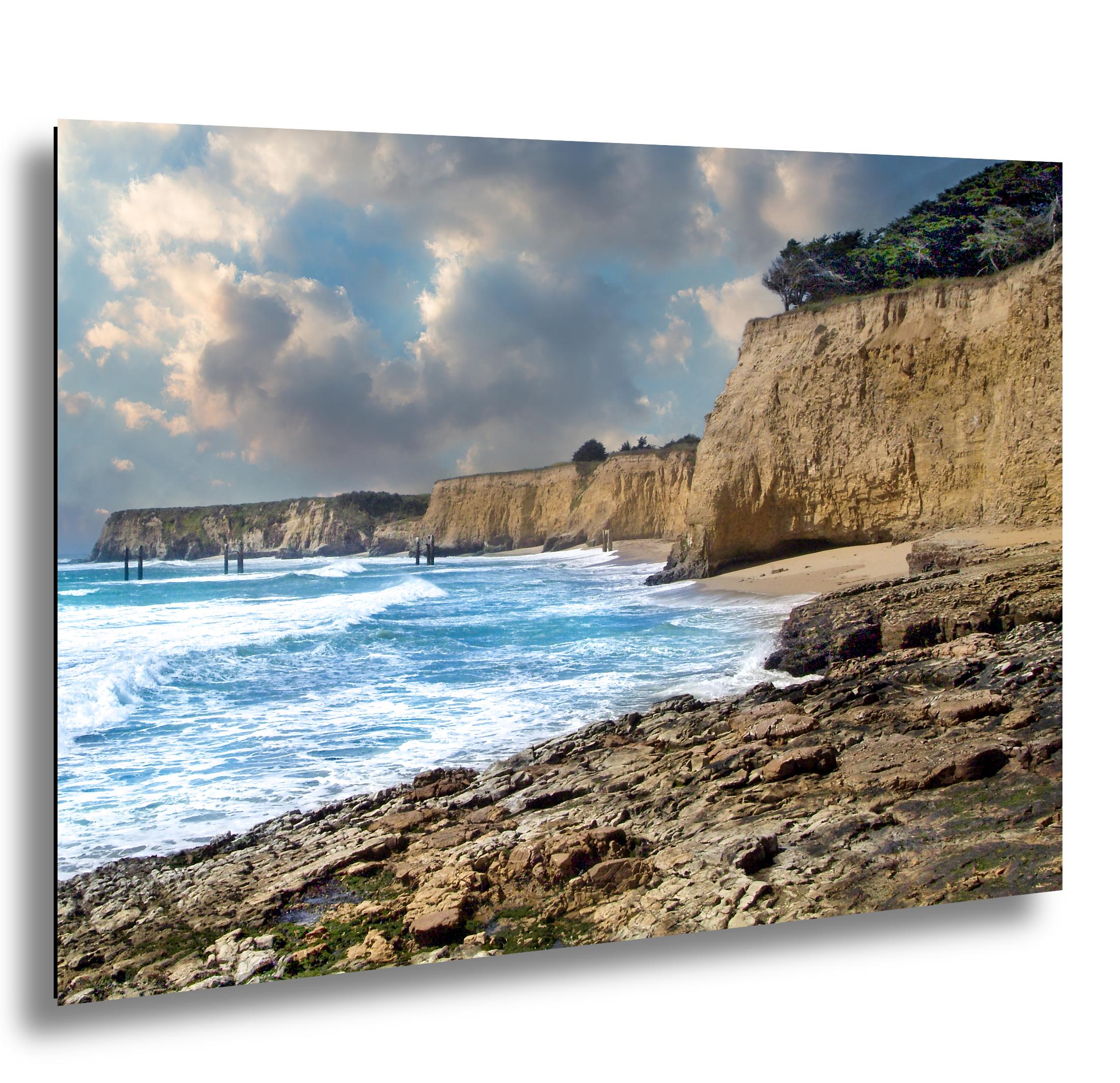 California Coast Art - Archival Photographic Print of Rustic Pier & Ocean Wall Decor