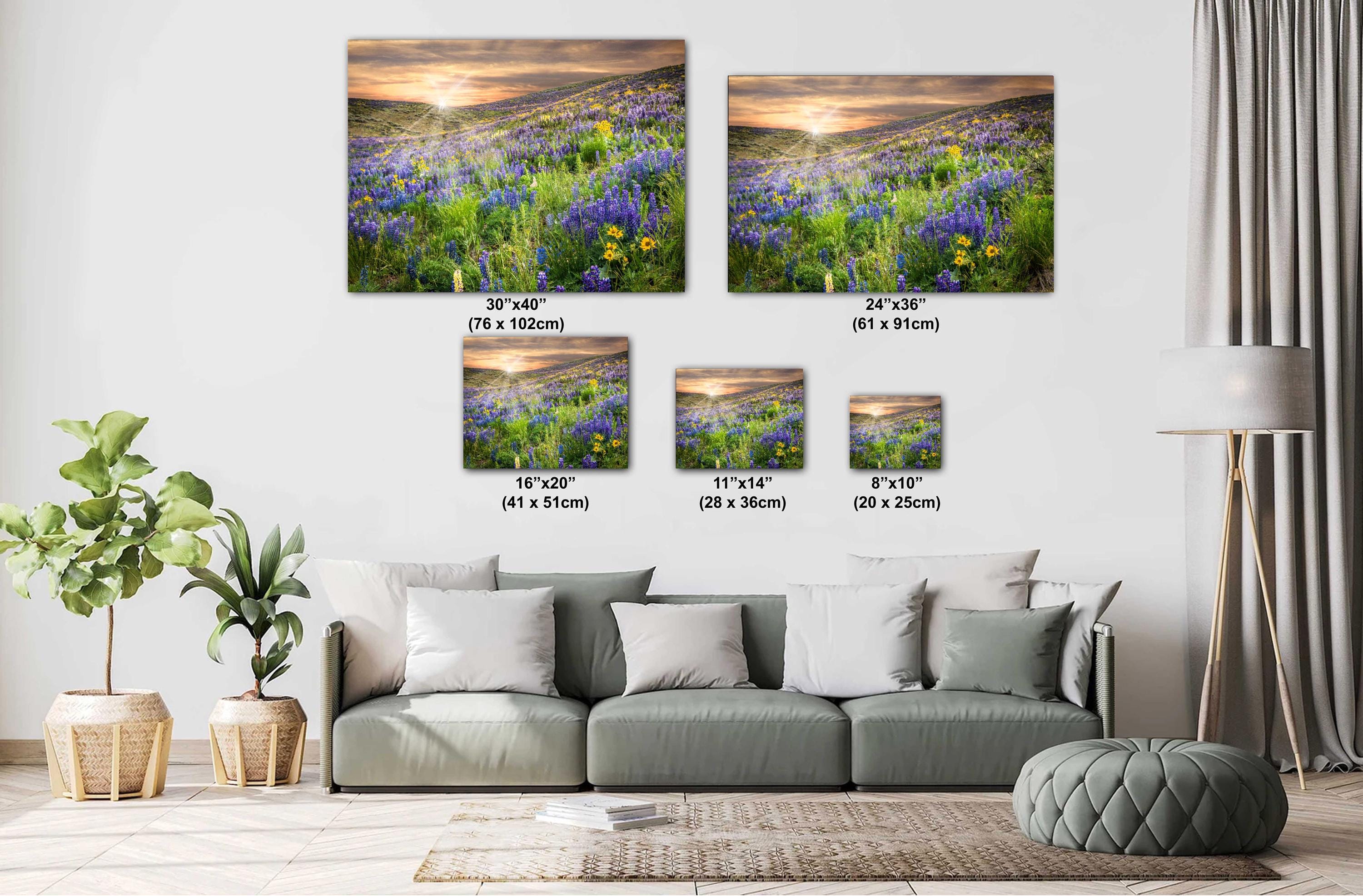Lupine Flower Print – Colorful Idaho Floral Art | Vibrant Wildflower Photography Canvas