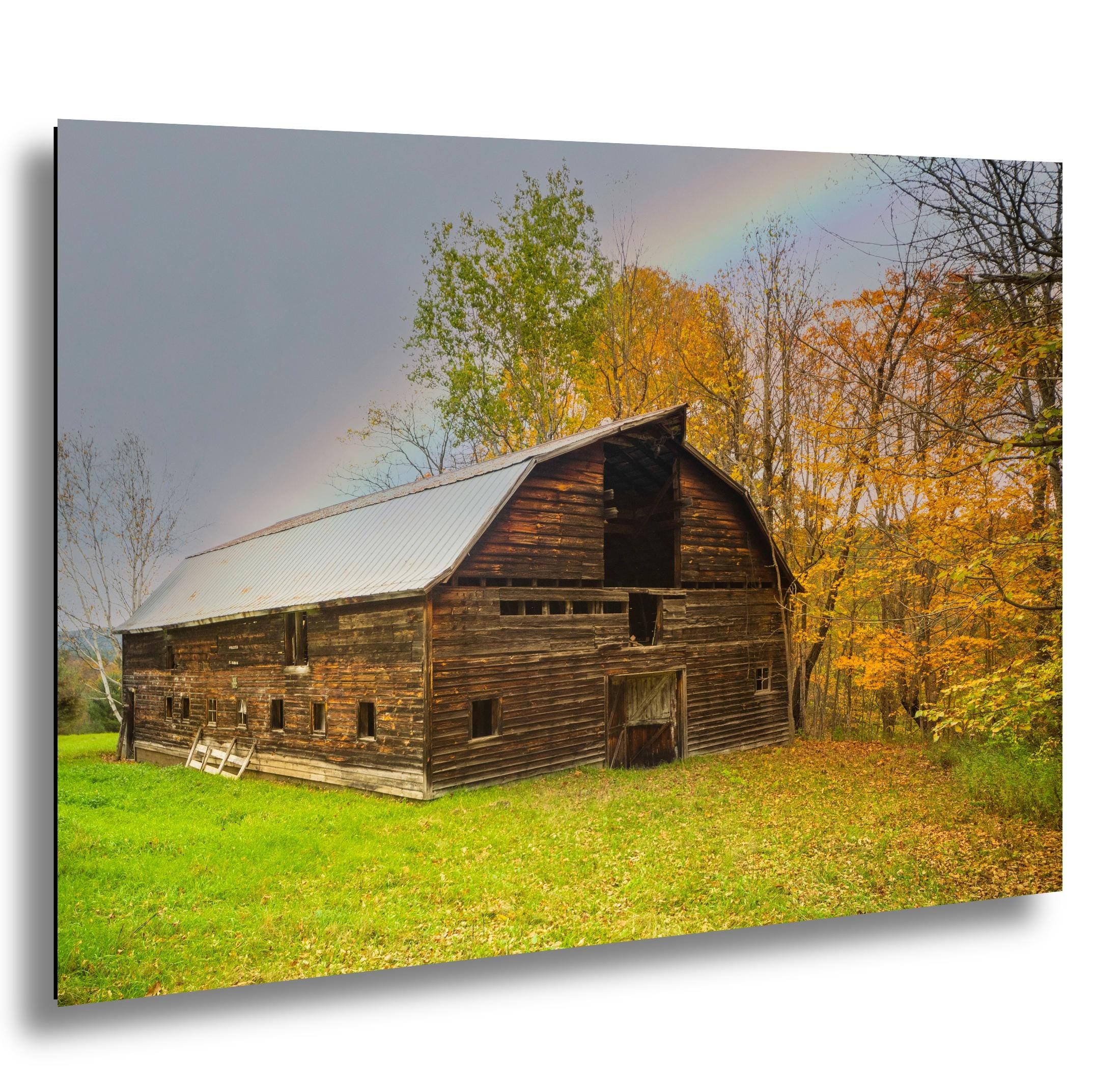 Adirondack Fall Wall Art – Autumn Landscape Print with Vibrant Fall Colors