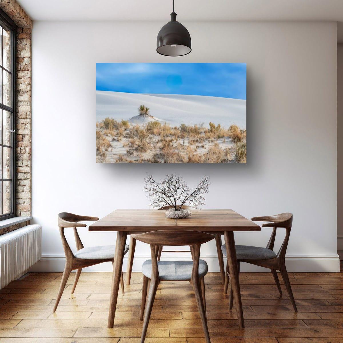 White Sands Art Print – New Mexico Landscape on Archival Paper | Desert Wall Decor