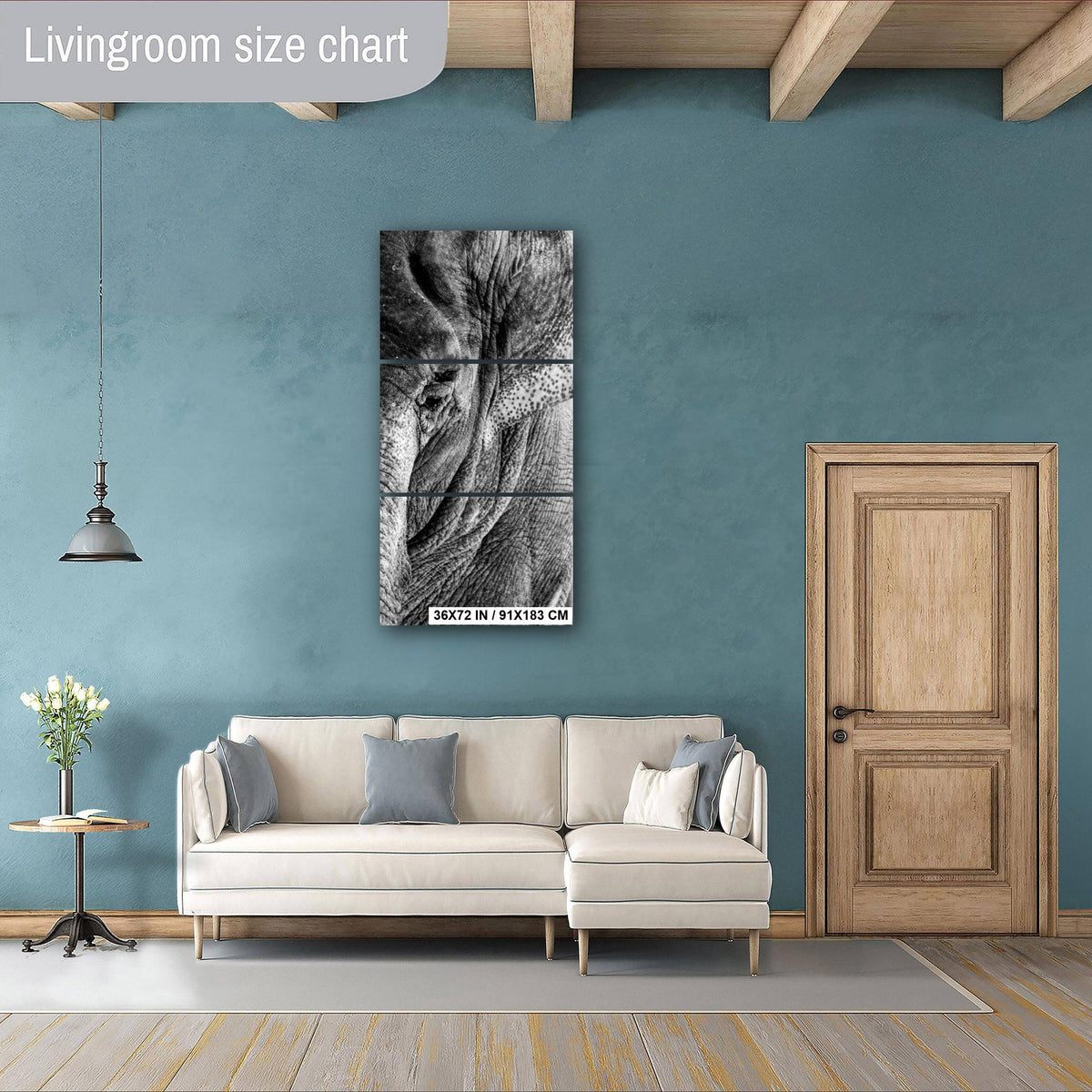 Elephant Wall Art – Majestic Wildlife Print | African Safari Home Decor