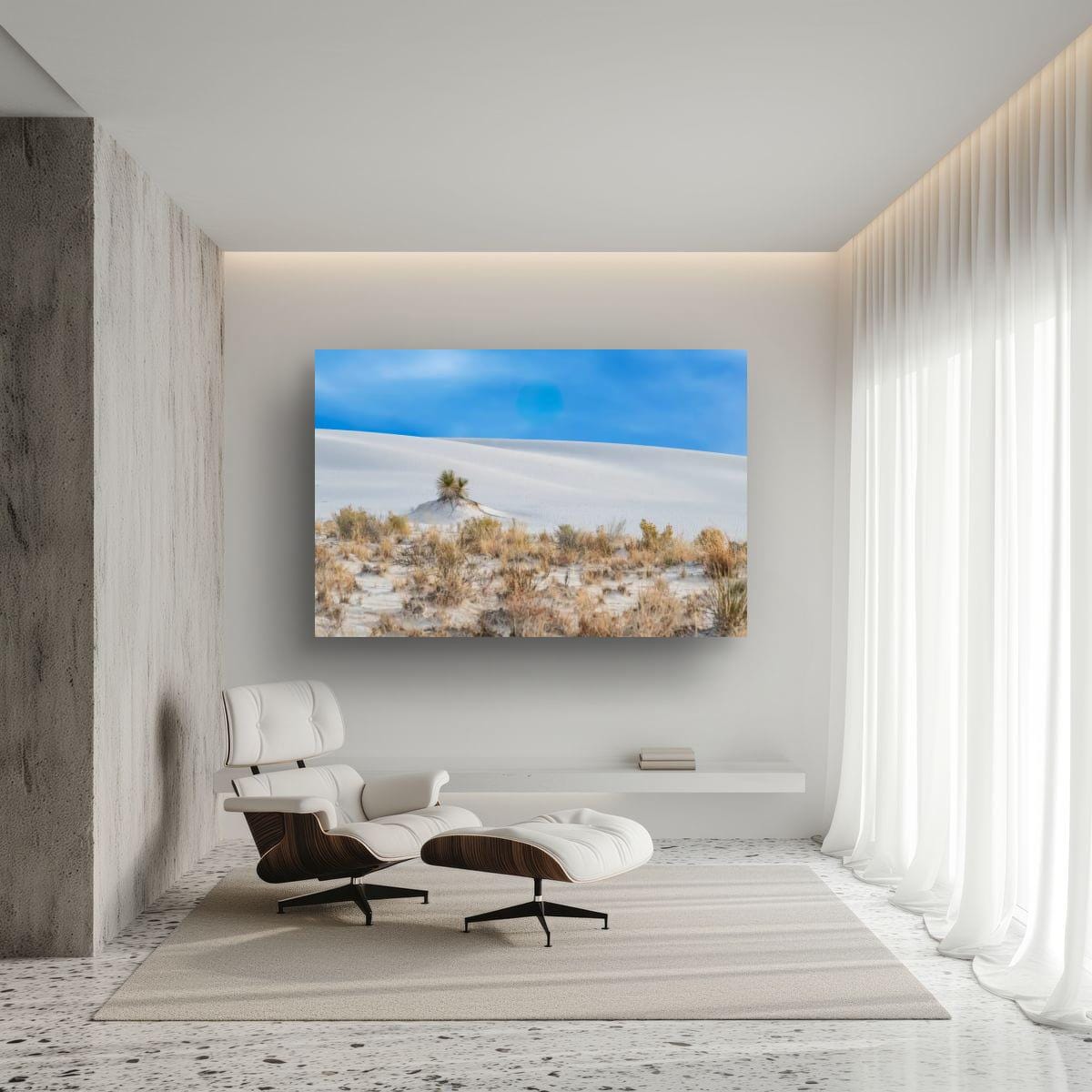 White Sands Art Print – New Mexico Landscape on Archival Paper | Desert Wall Decor