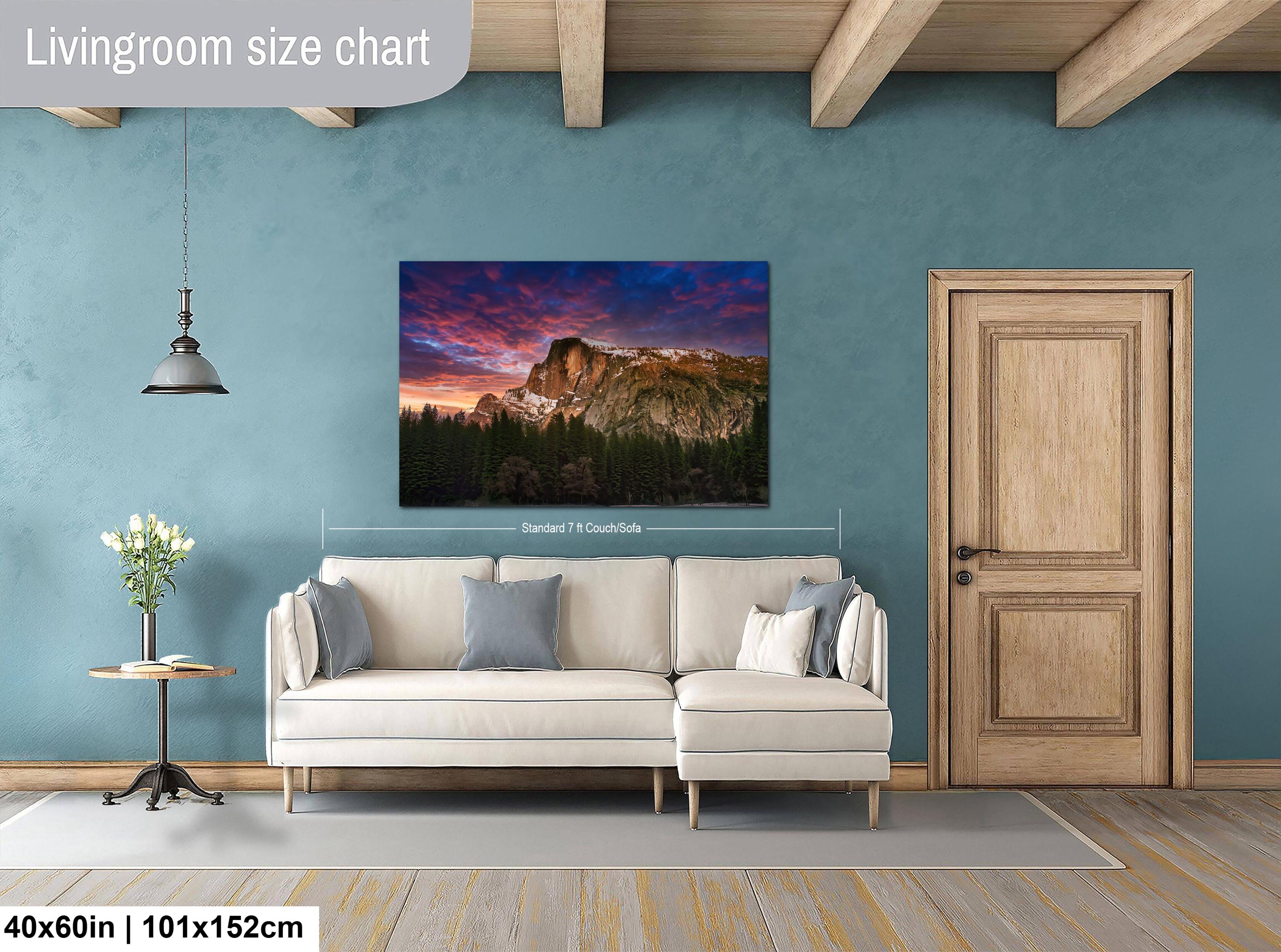 Yosemite Half Dome Print – Winter Landscape Art on Archival Paper for Rustic Cabin Decor