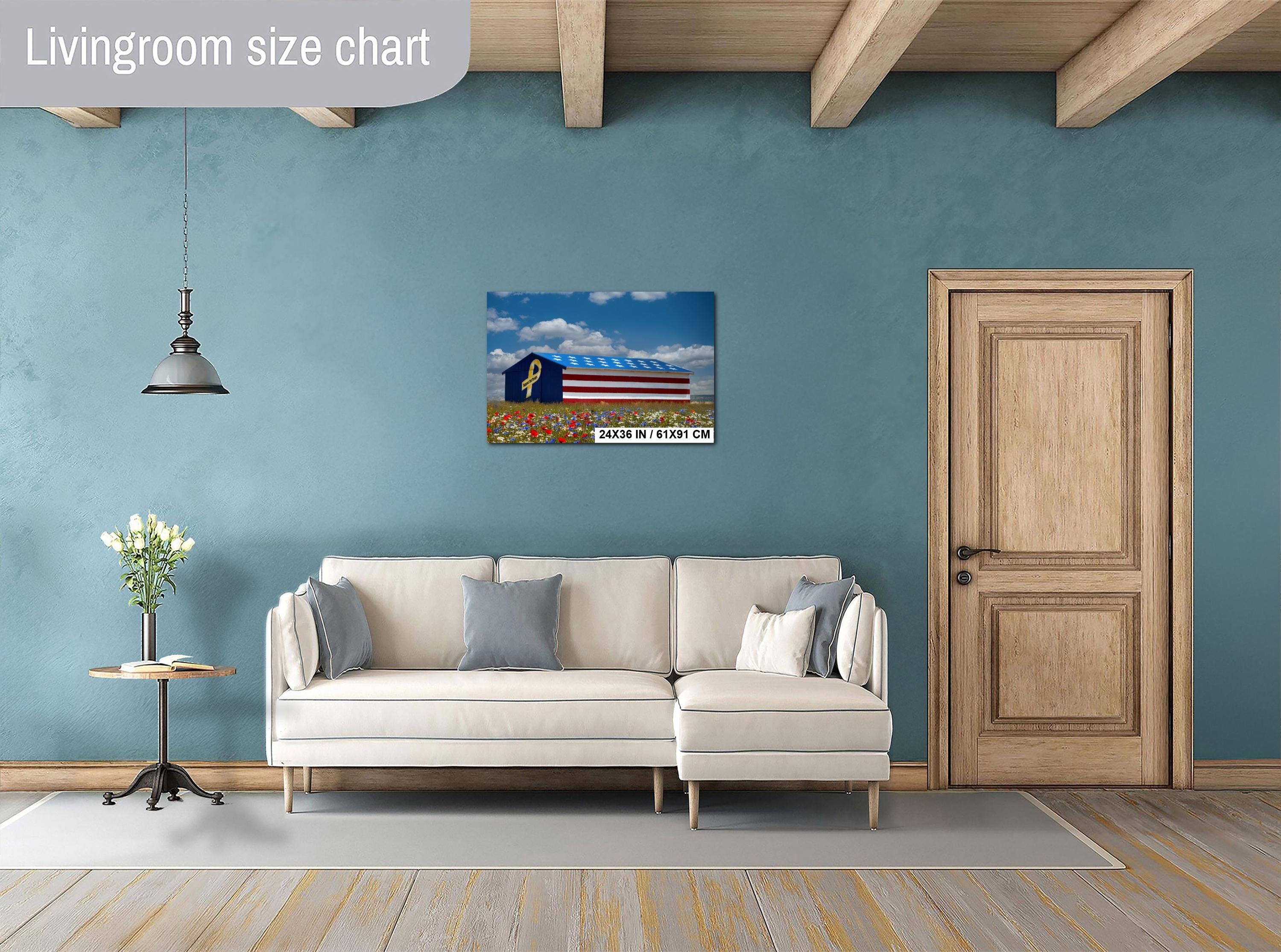 Patriotic Barn Wall Art | Archival Photographic Print – Rustic Wall Hanging & Farmhouse Style