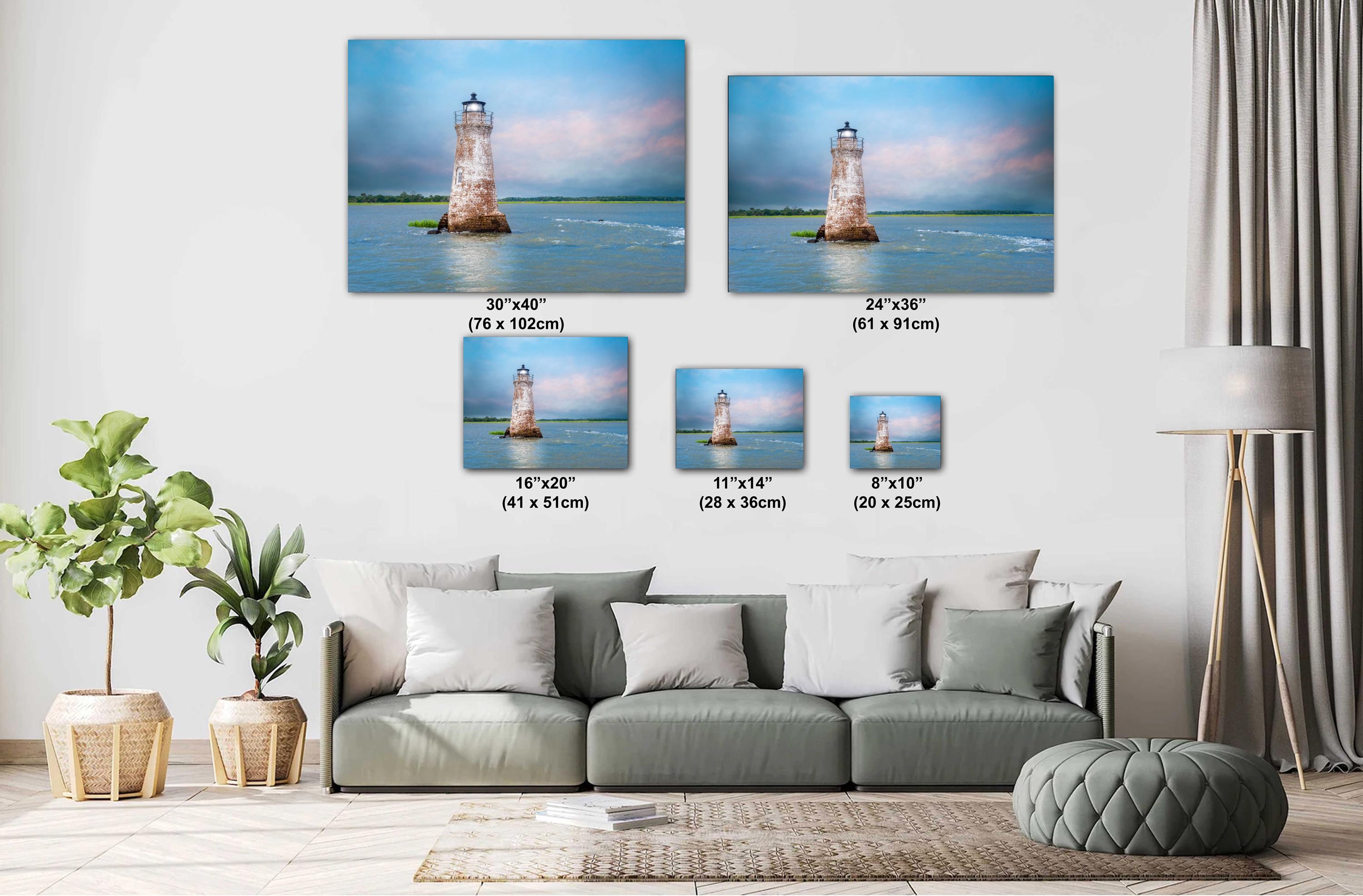 Cockspur Lighthouse Print – Tybee Island Art | Coastal Wall Decor & Nautical Photography