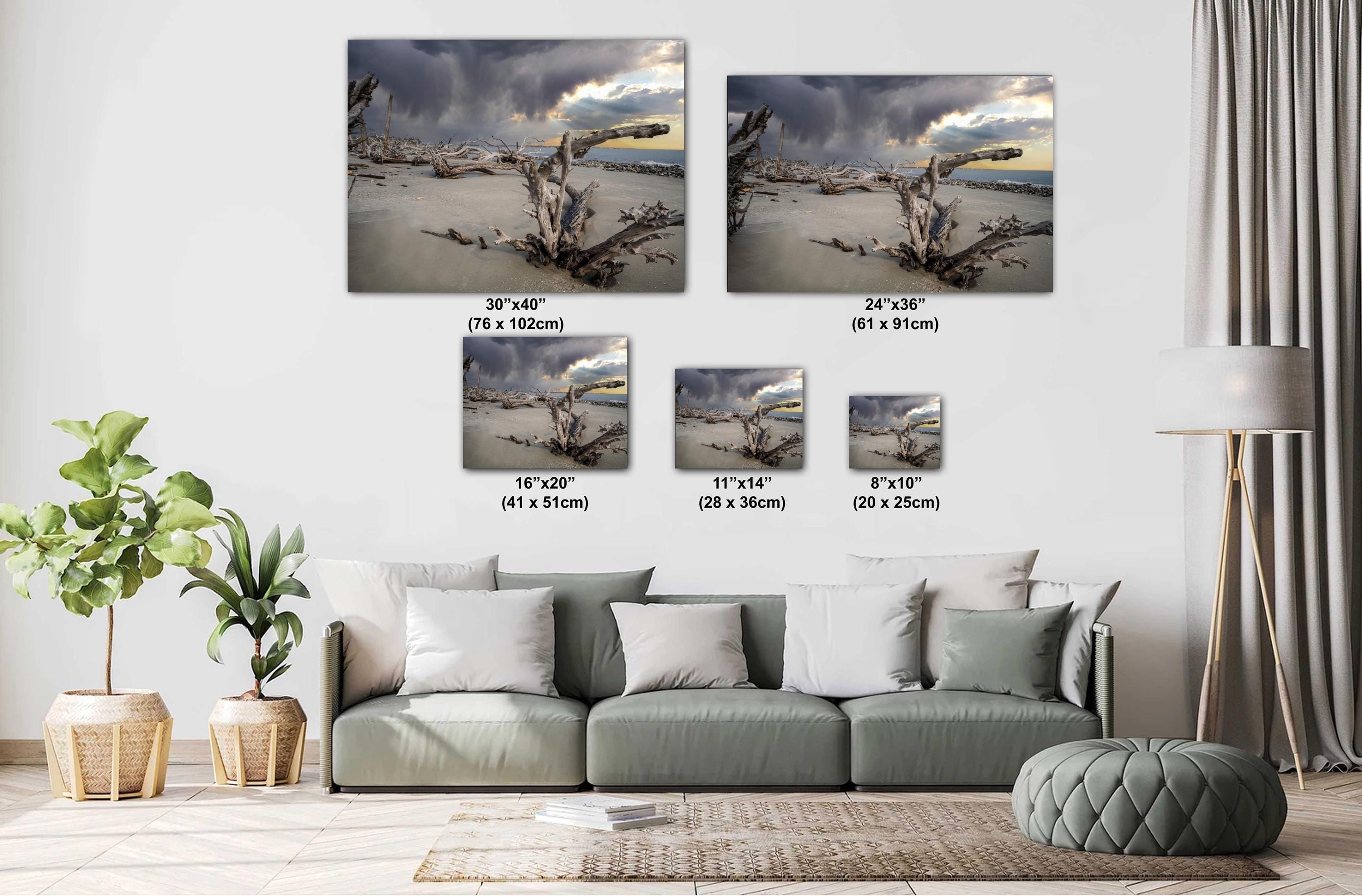 Coastal Driftwood Print – Georgia Landscape Photography Art | Beach Wall Decor