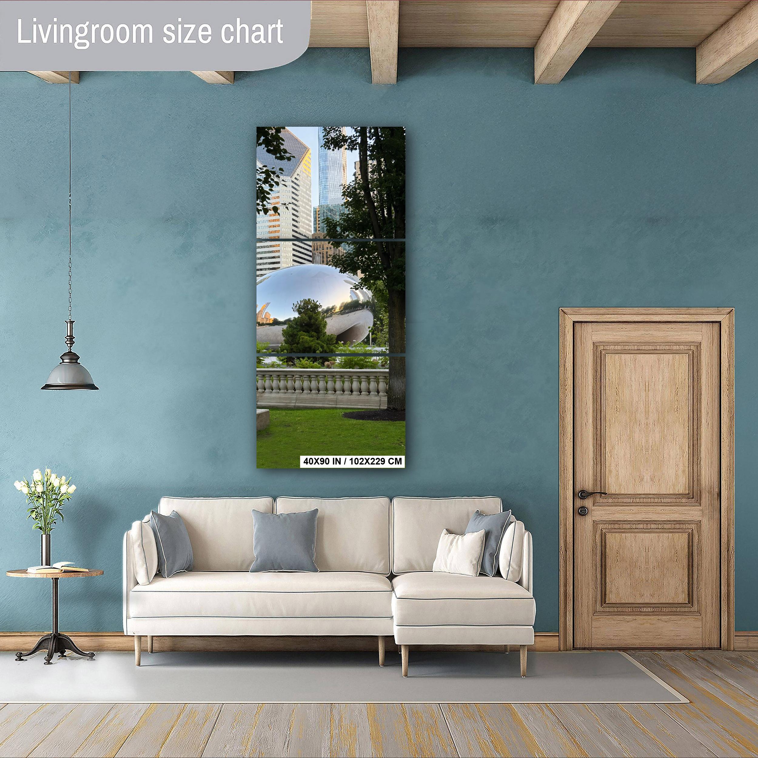 Chicago Bean Print - Urban Landmark Art | Cloud Gate Cityscape Photography