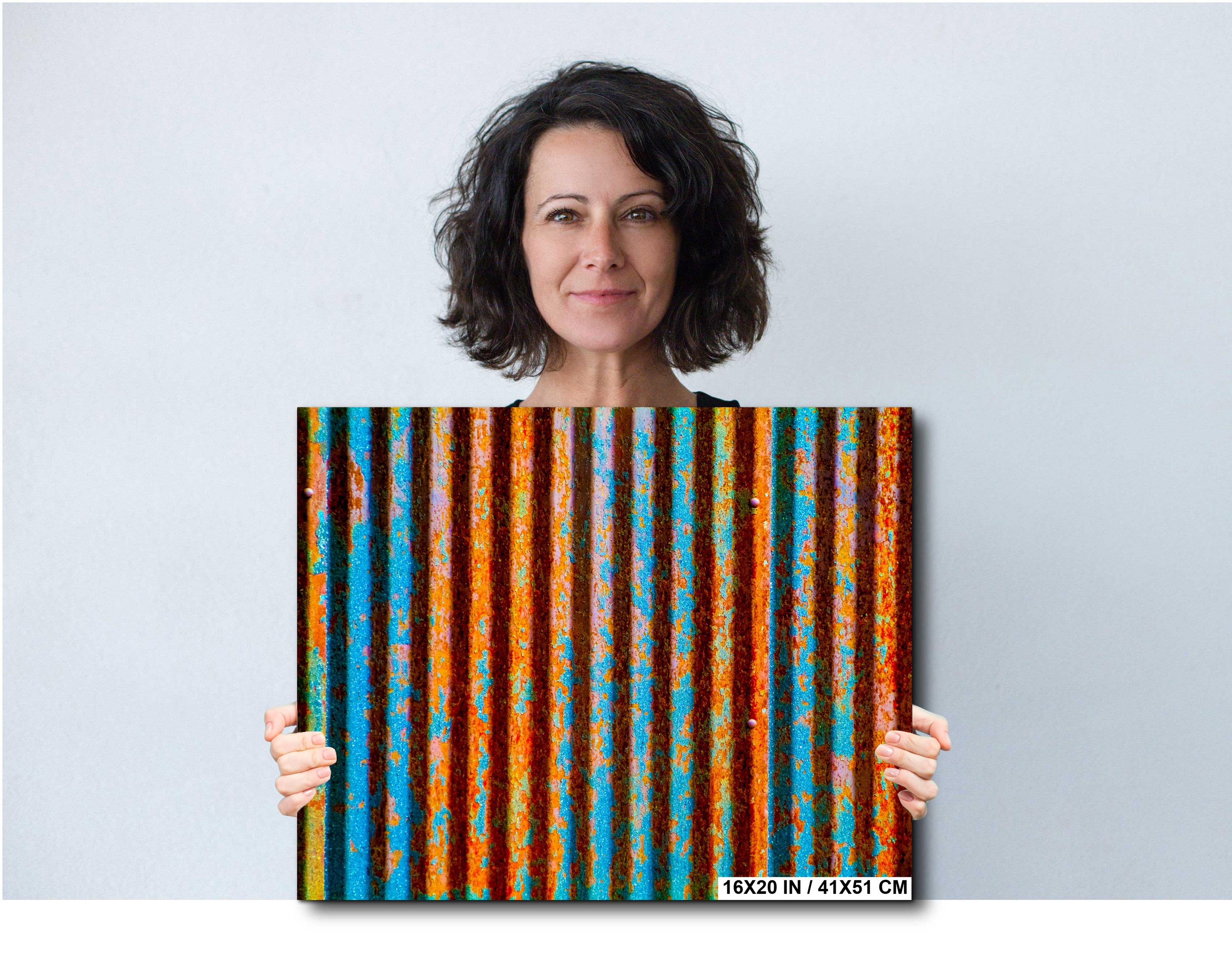 Urban Abstract Wall Art – Modern Architecture Art with Bold Color Artwork
