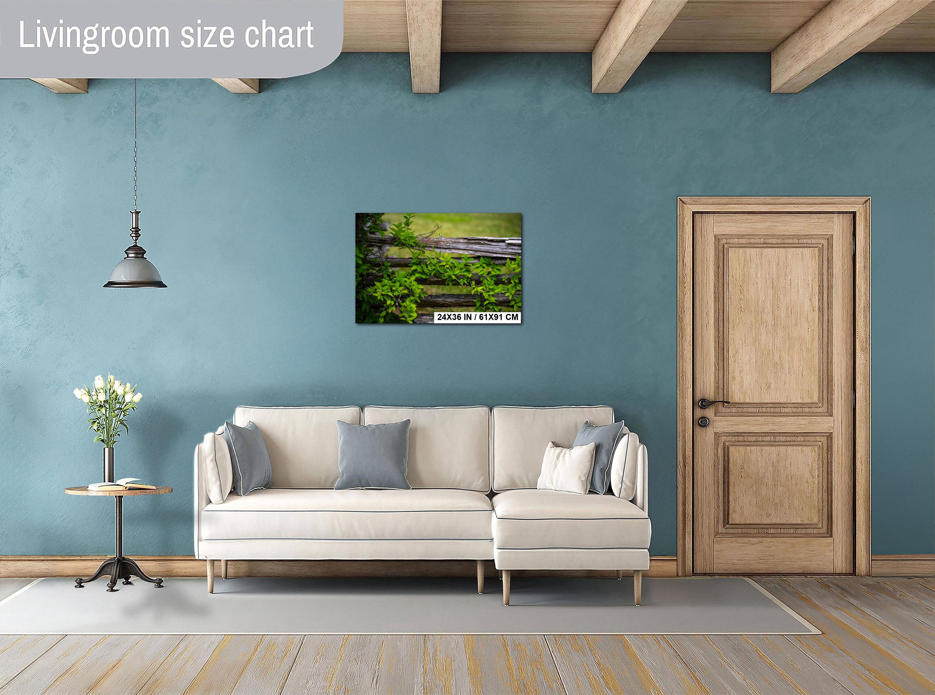 Virginia Landscape Print – Rustic Wall Art Featuring Vintage Rural Scene & Southern Charm Decor