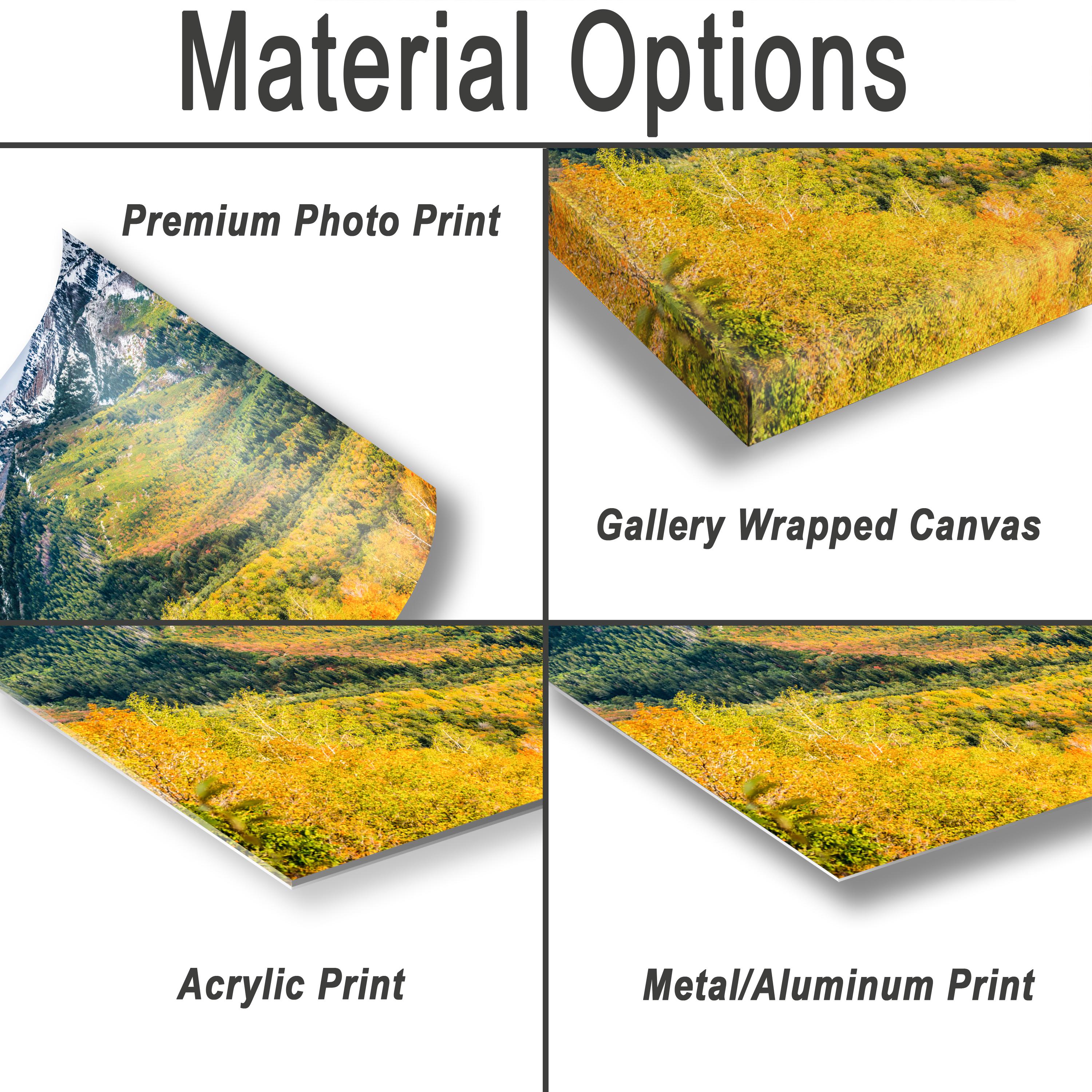 Utah Autumn Landscape Art - Wasatch Mountain Wall Decor With Vibrant Leaf Artwork