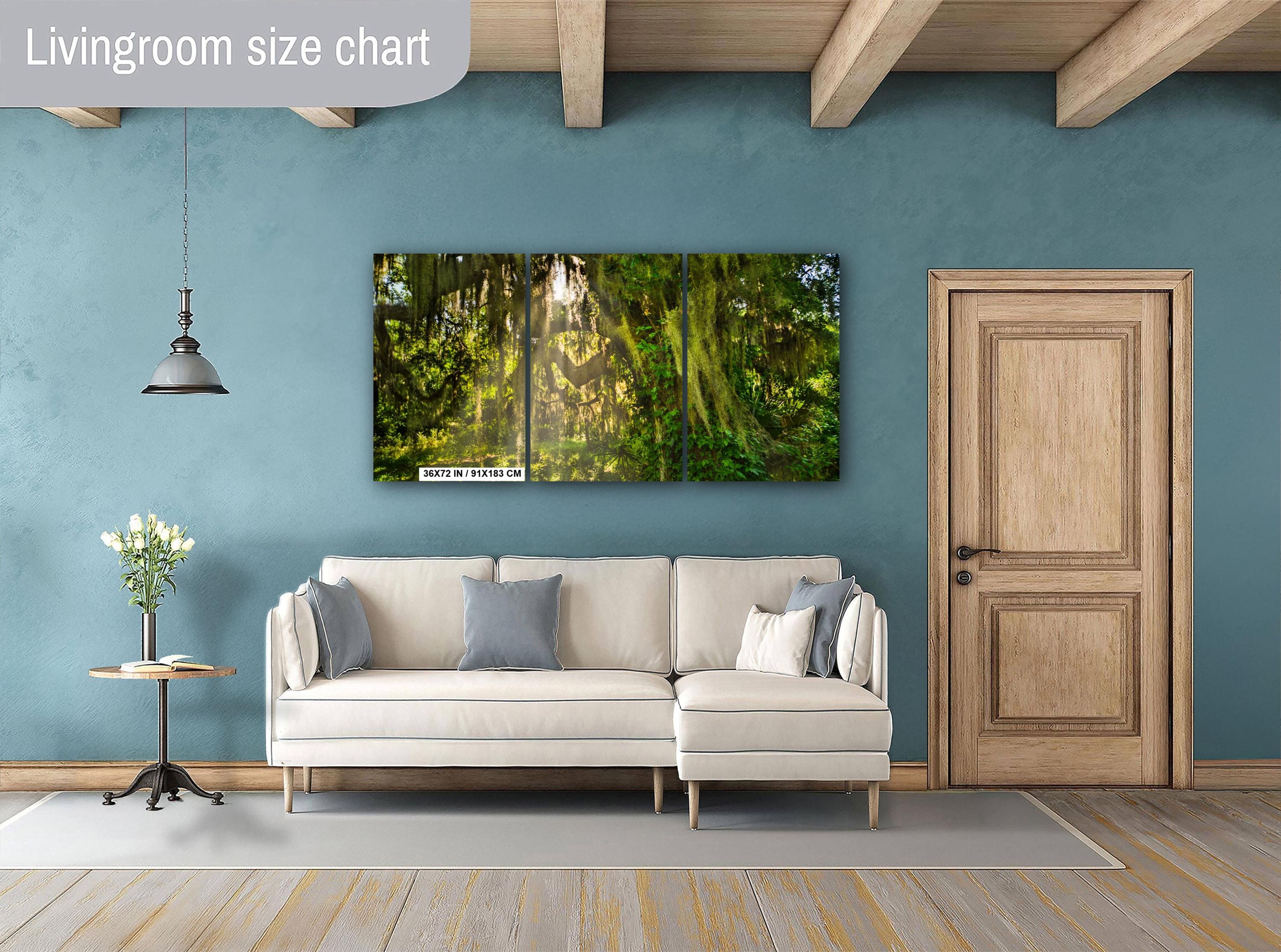 Savannah Photography Print – Southern Woods Art with Spanish Moss Wall Decor