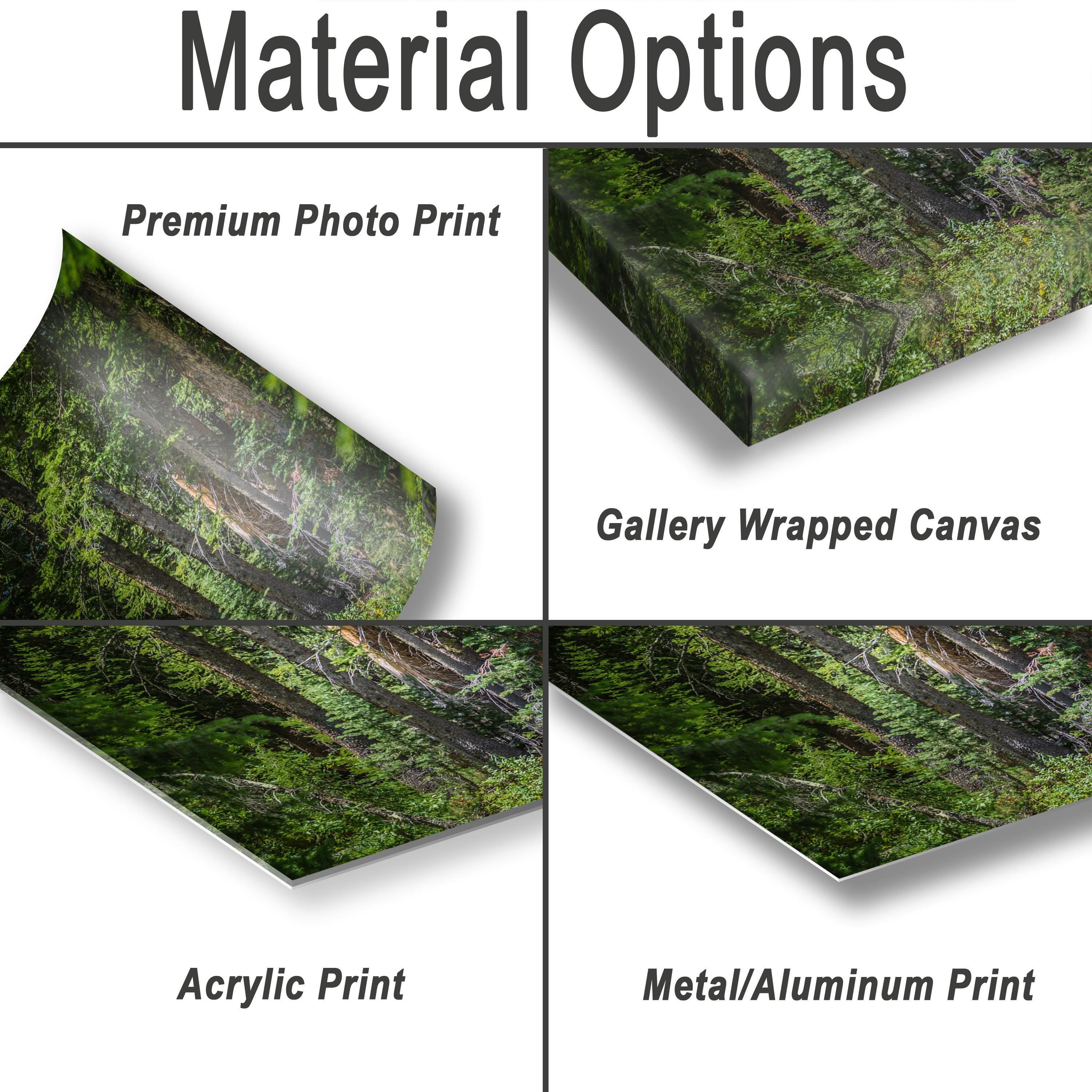 Sawtooth Mountains Print - Scenic Mountain Landscape Art | Rustic Cabin Wall Decor