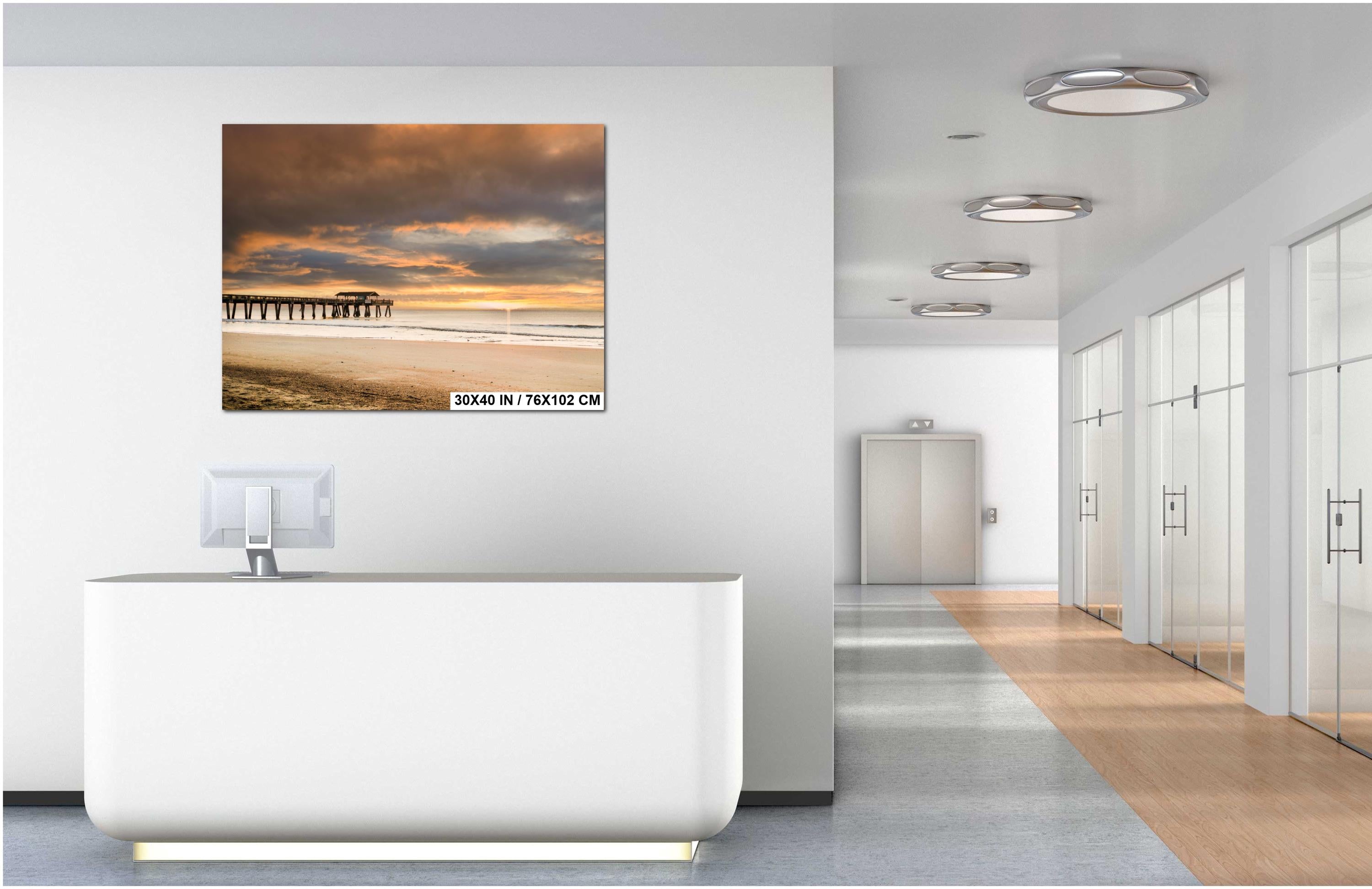 Tybee Island Sunrise Print – Coastal Wall Art Featuring Savannah Lighthouse
