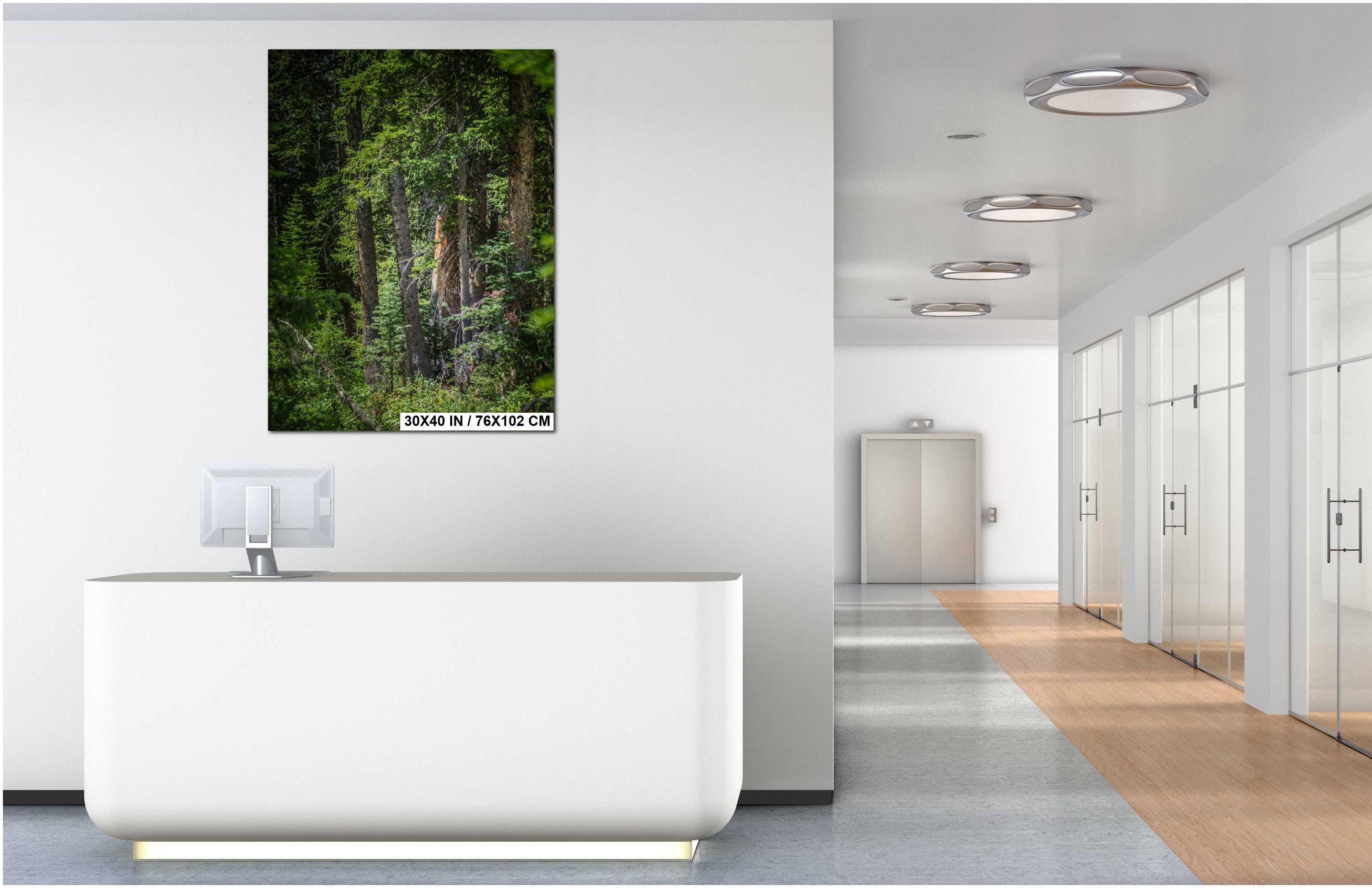 Sawtooth Mountains Print - Scenic Mountain Landscape Art | Rustic Cabin Wall Decor