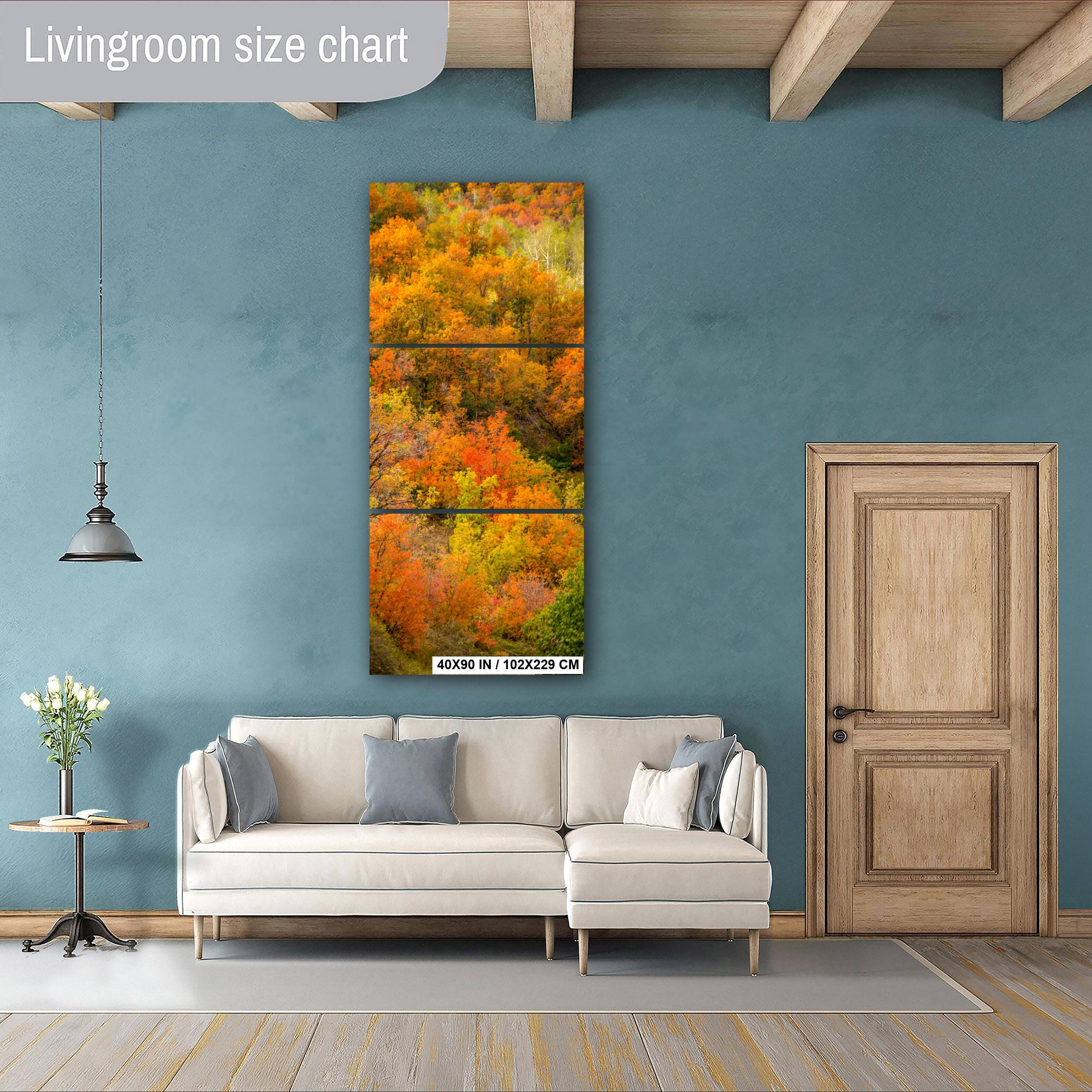 Autumn Mountain Landscape - Wasatch Mountains Fall Nature Print | Vibrant Aspen Art