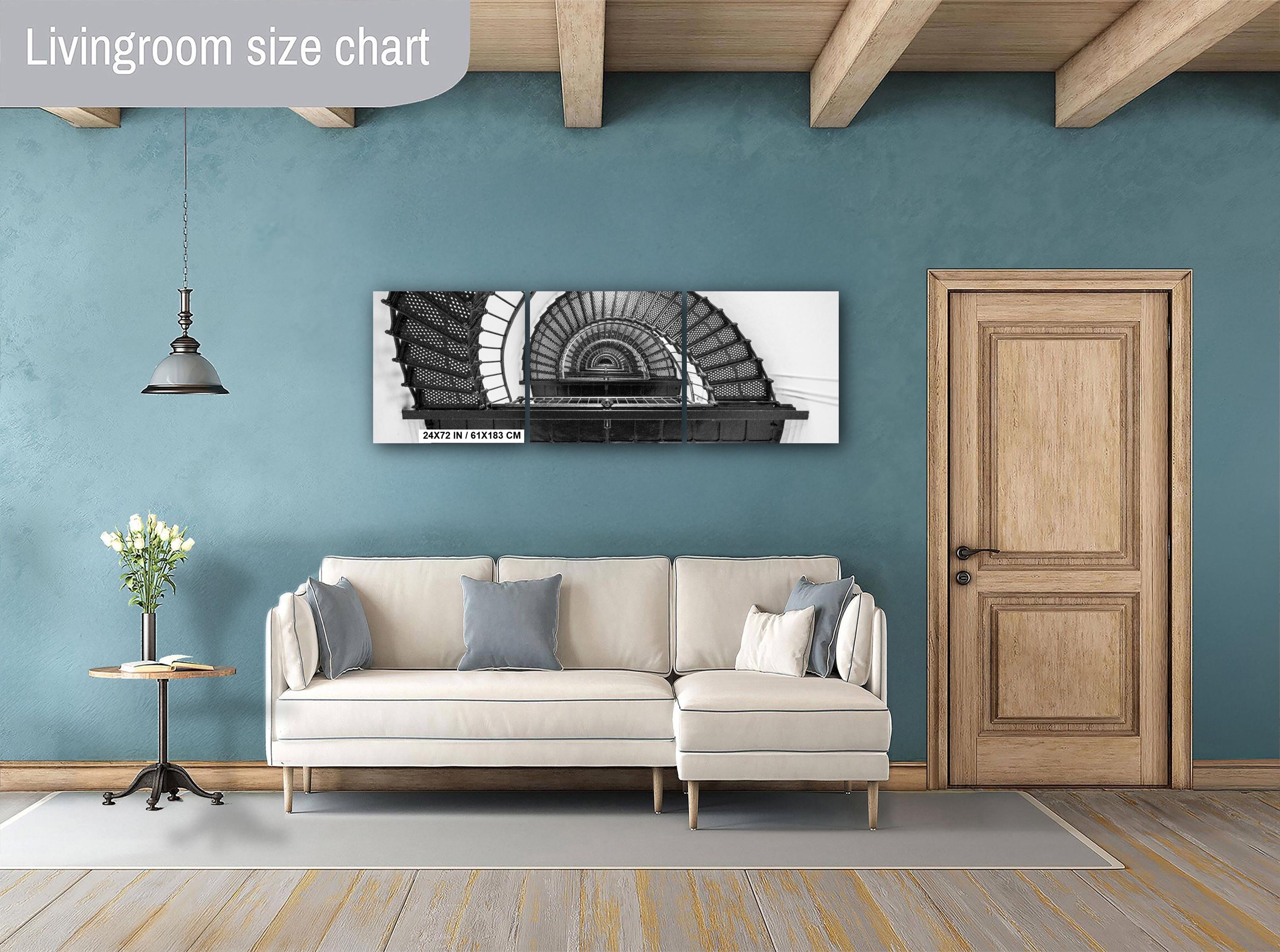 Lighthouse Wall Art – Black and White Spiral Staircase Photo on Archival Paper