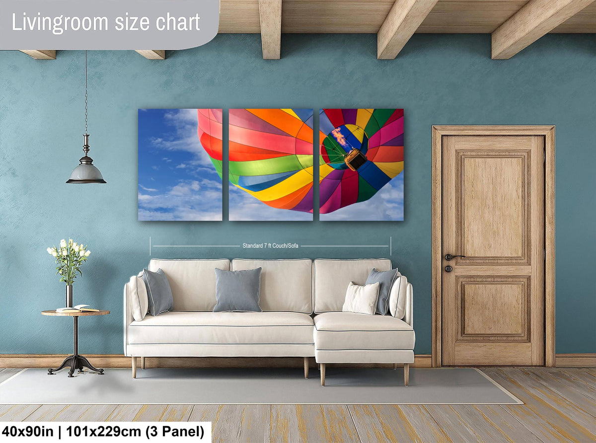 Hot Air Balloon Print – Utah Balloon Festival Art | Patriotic Wall Decor