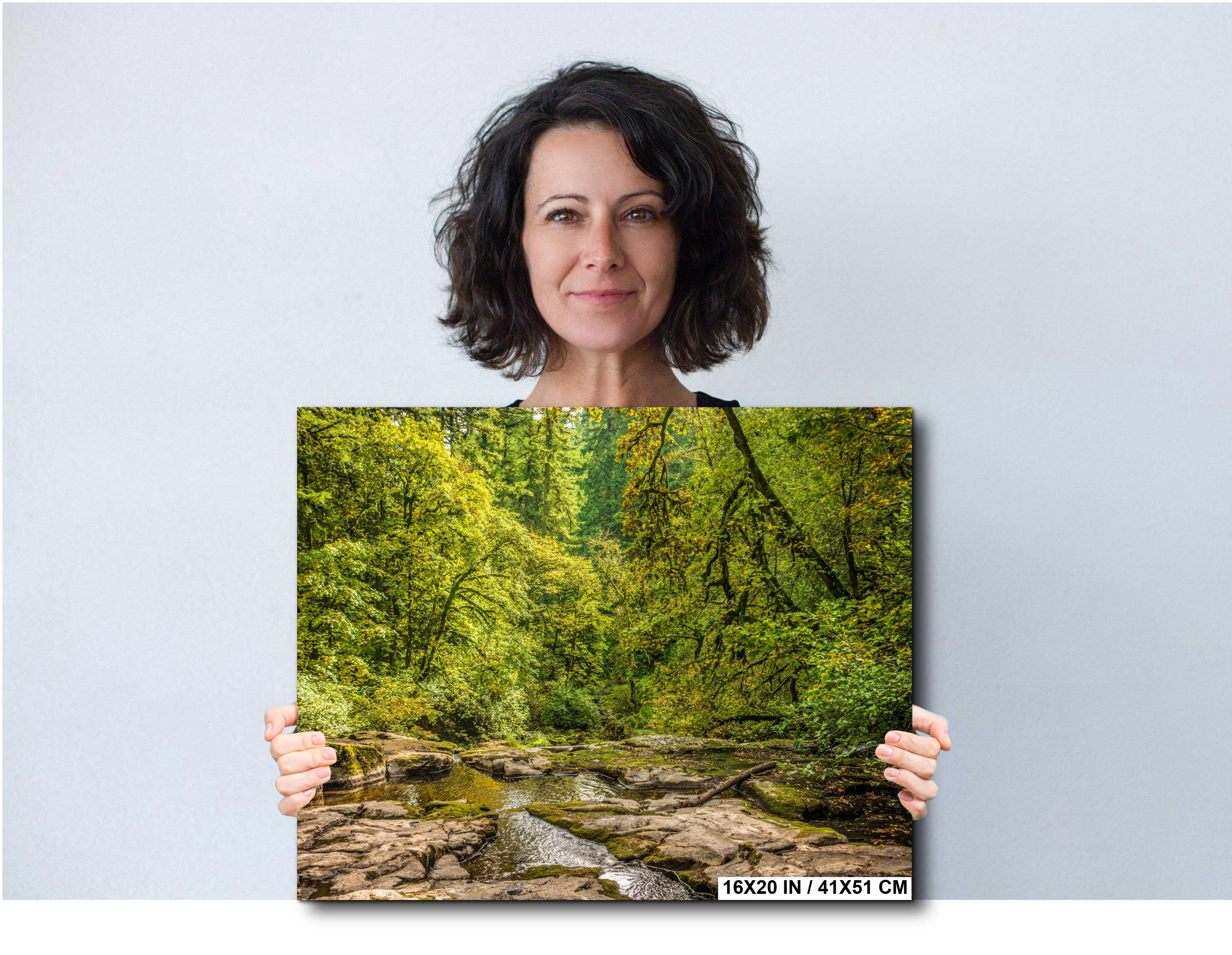 Pacific Northwest Wall Art – Columbia River Gorge Print Featuring Multnomah Falls Photography