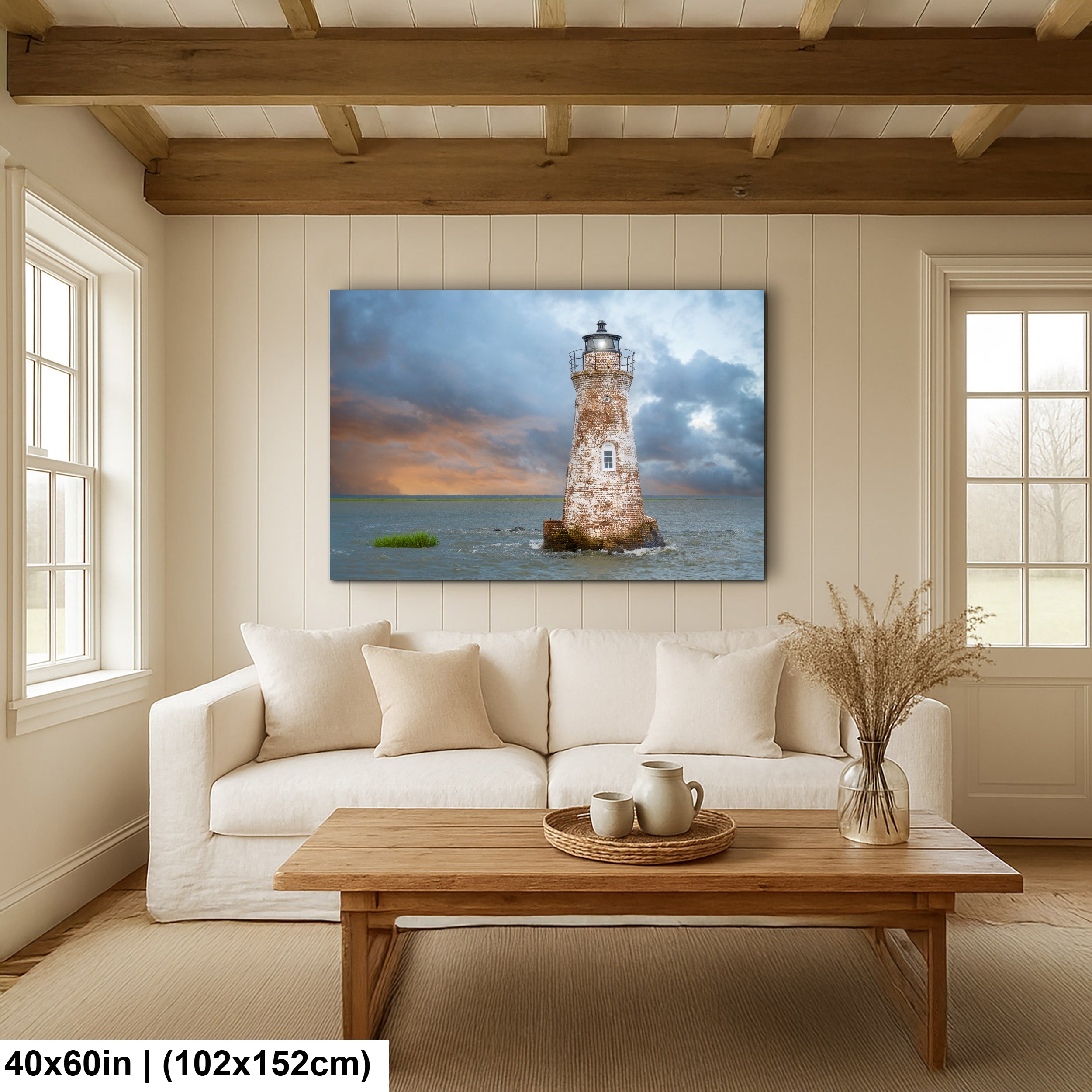 Cockspur Lighthouse | The Last Lighthouse Standing Under a Storm-Swept Sky | Savannah GA