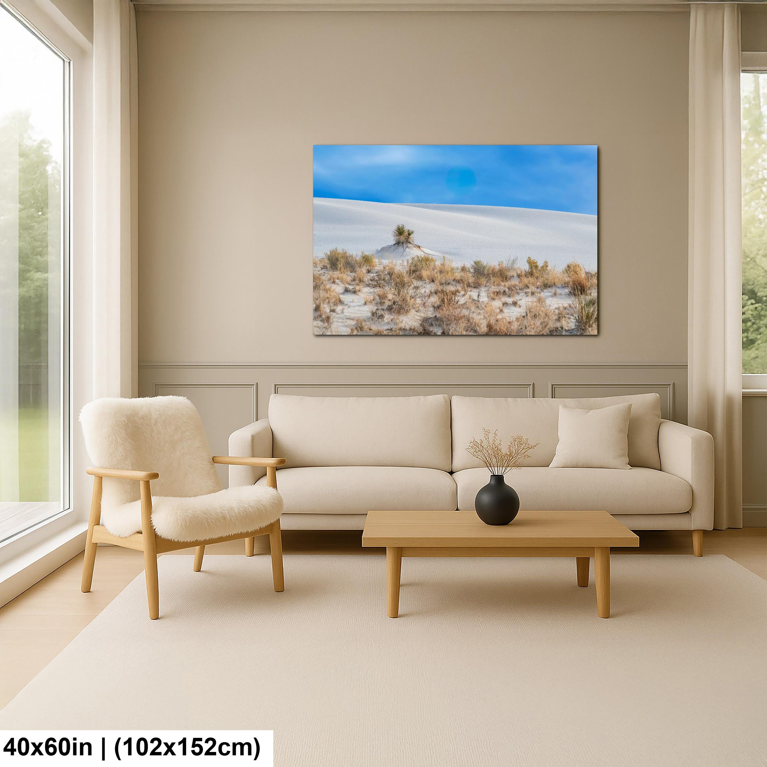 White Sands Art Print – New Mexico Landscape on Archival Paper | Desert Wall Decor
