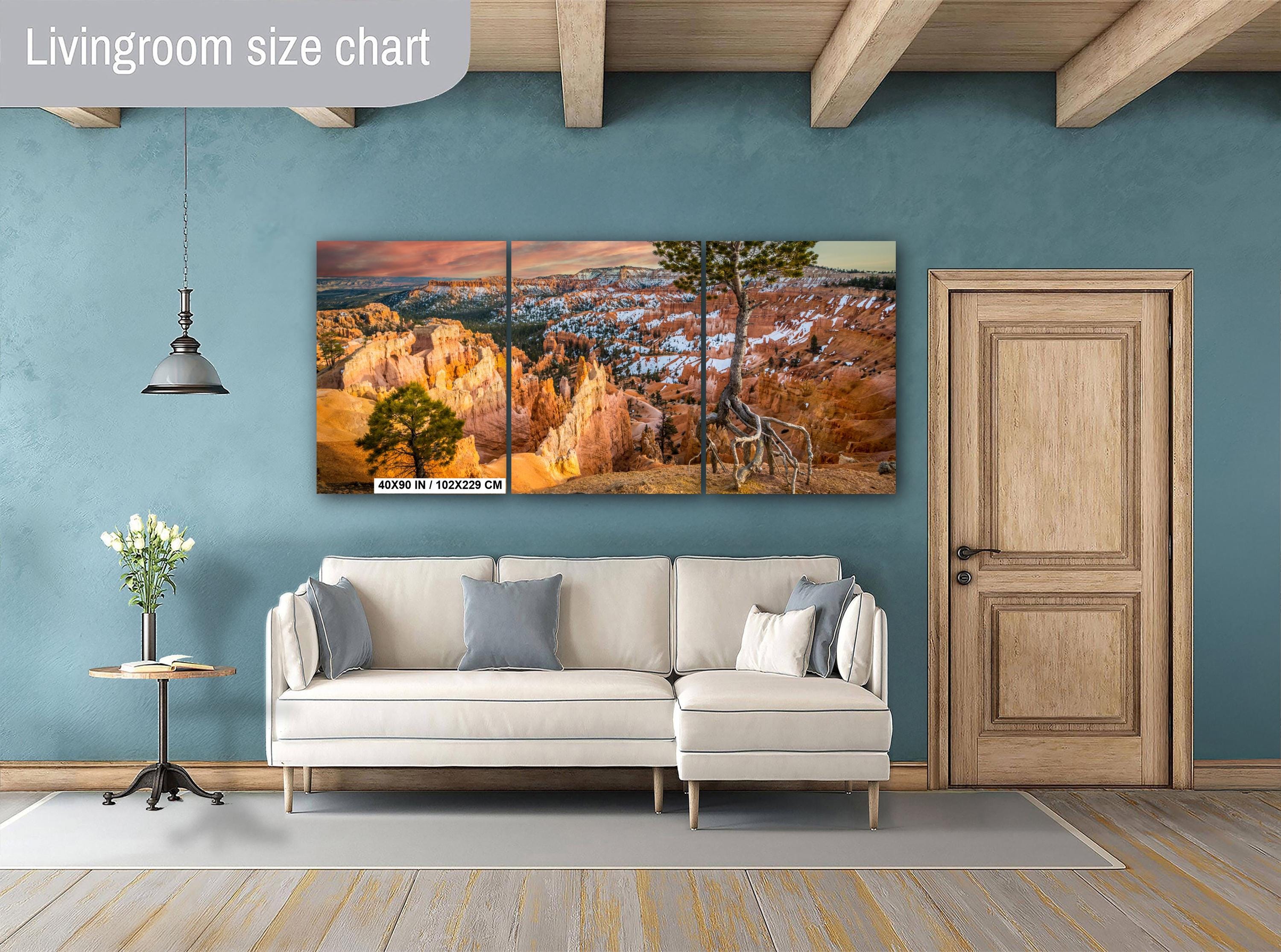 Bryce Canyon Wall Art – Utah Landscape Print | Snowy Sandstone Cliffs Photography