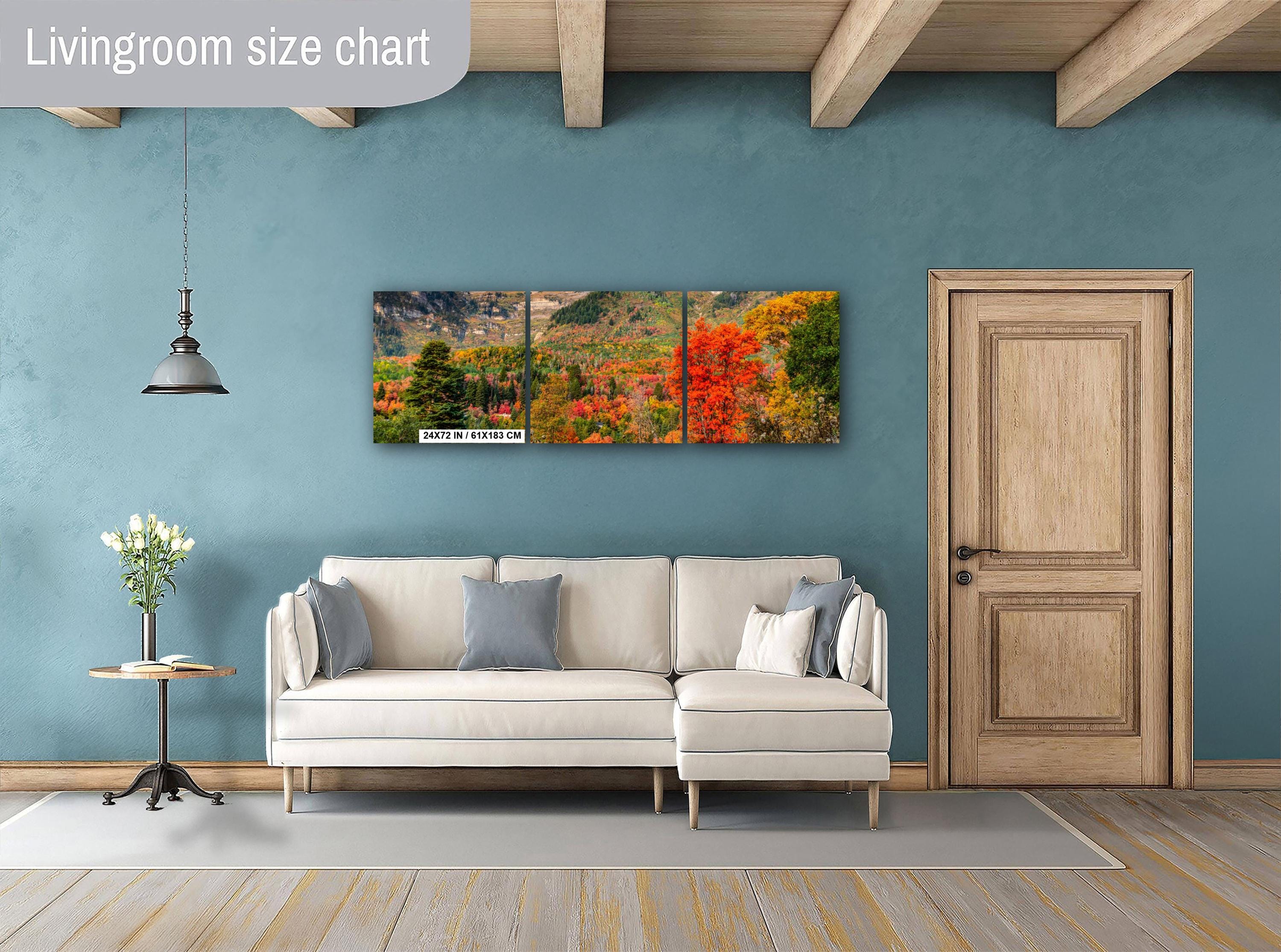 Autumn Mountain Landscape - Wasatch Mountain Art | Vibrant Leaf Print Decor
