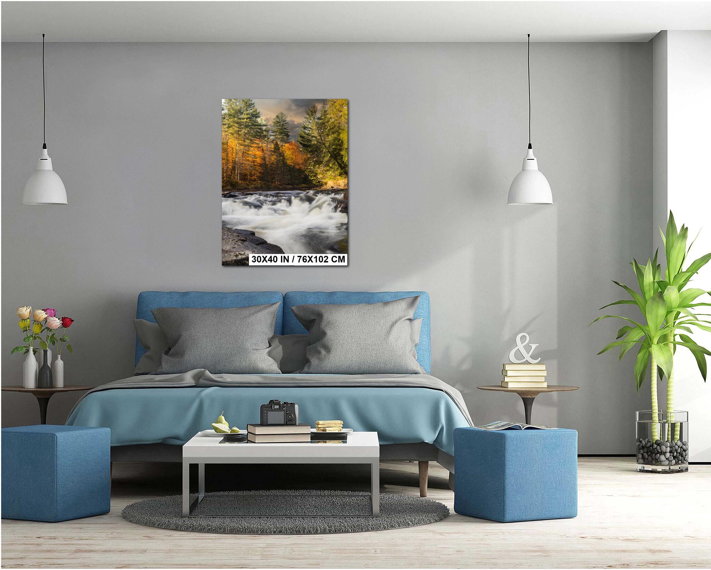 Adirondack Autumn Print – New York Mountain Art | Scenic Fall Landscape Wall Decor