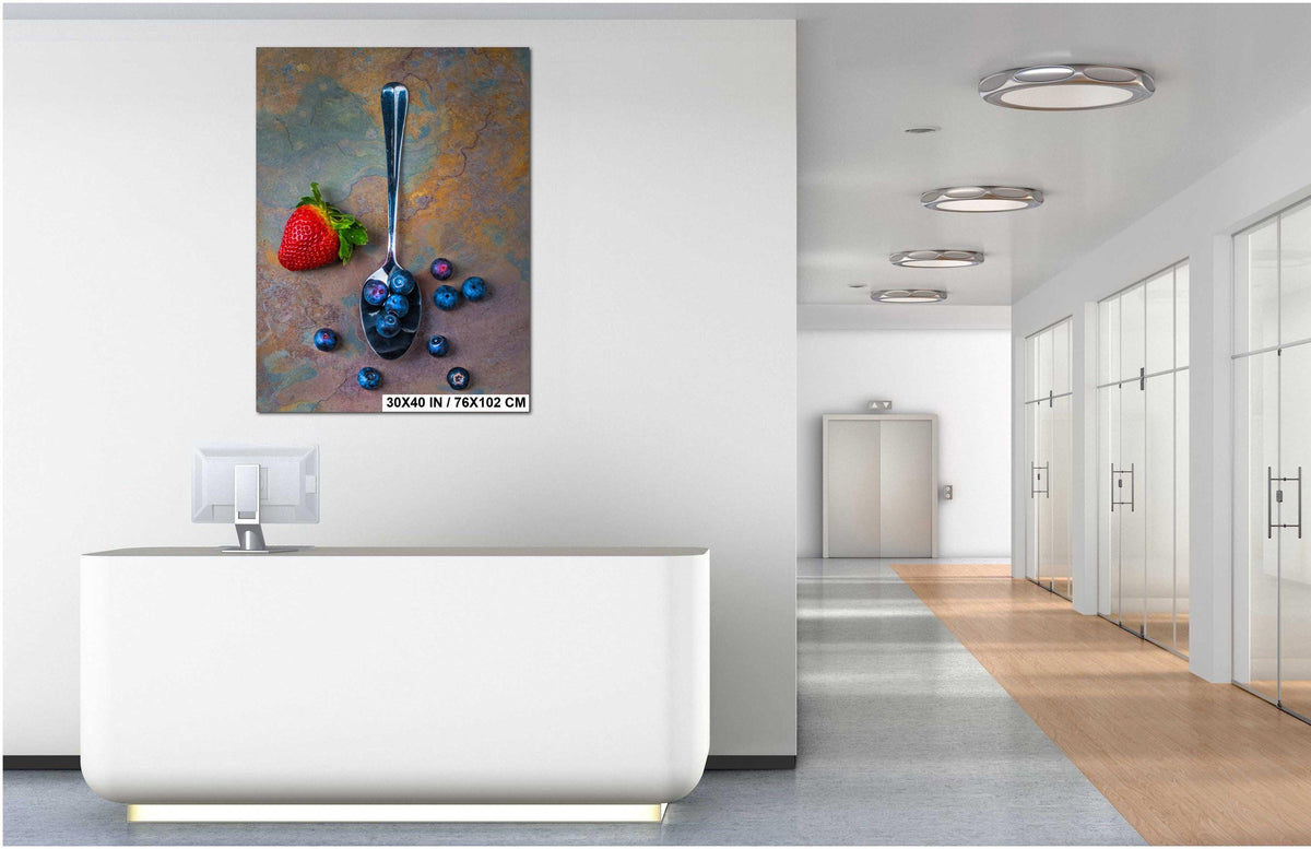 Raw Food Photography Print – Abstract Kitchen Wall Art With Vibrant Food Colors