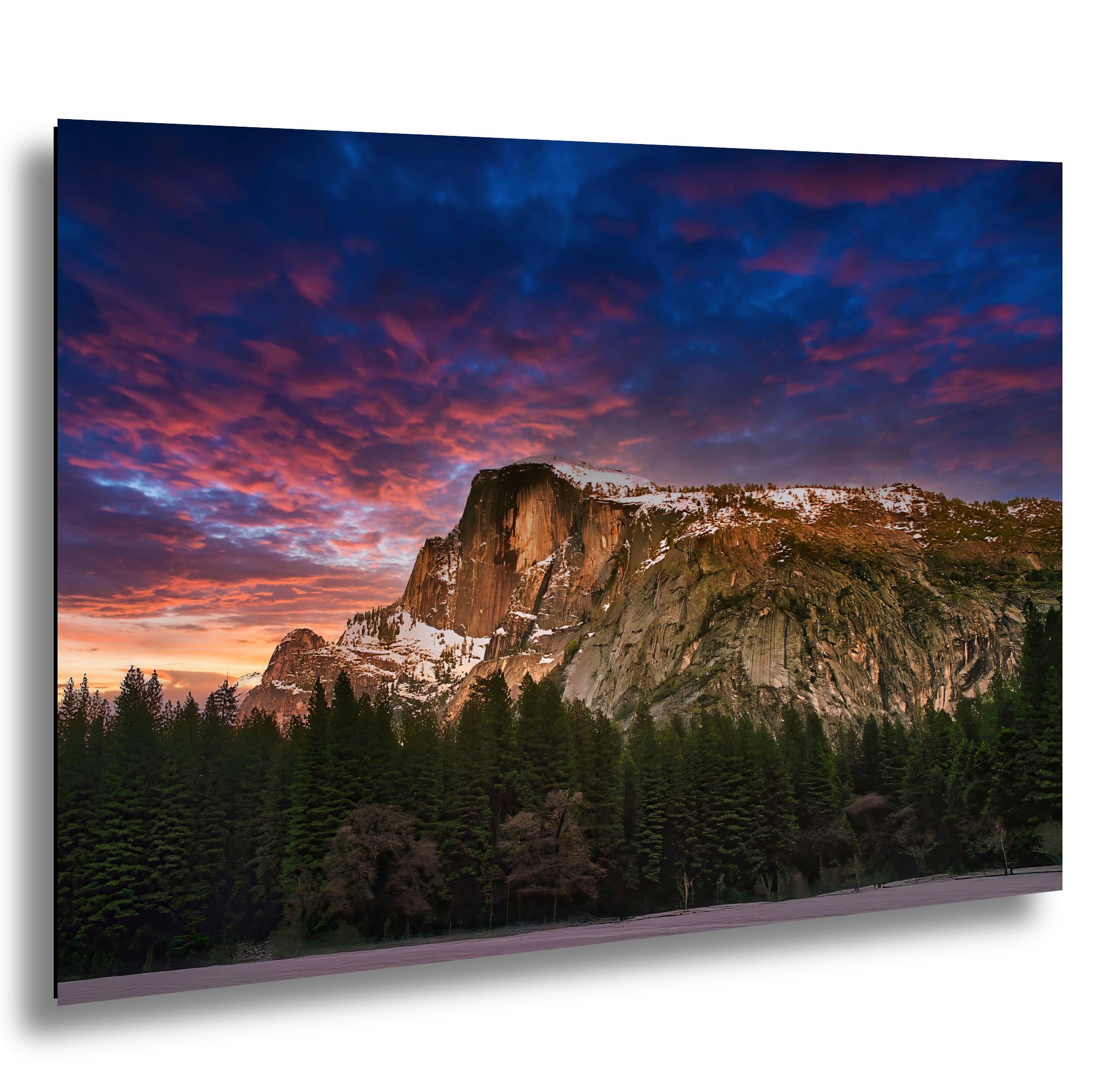 Yosemite Half Dome Print – Winter Landscape Art on Archival Paper for Rustic Cabin Decor