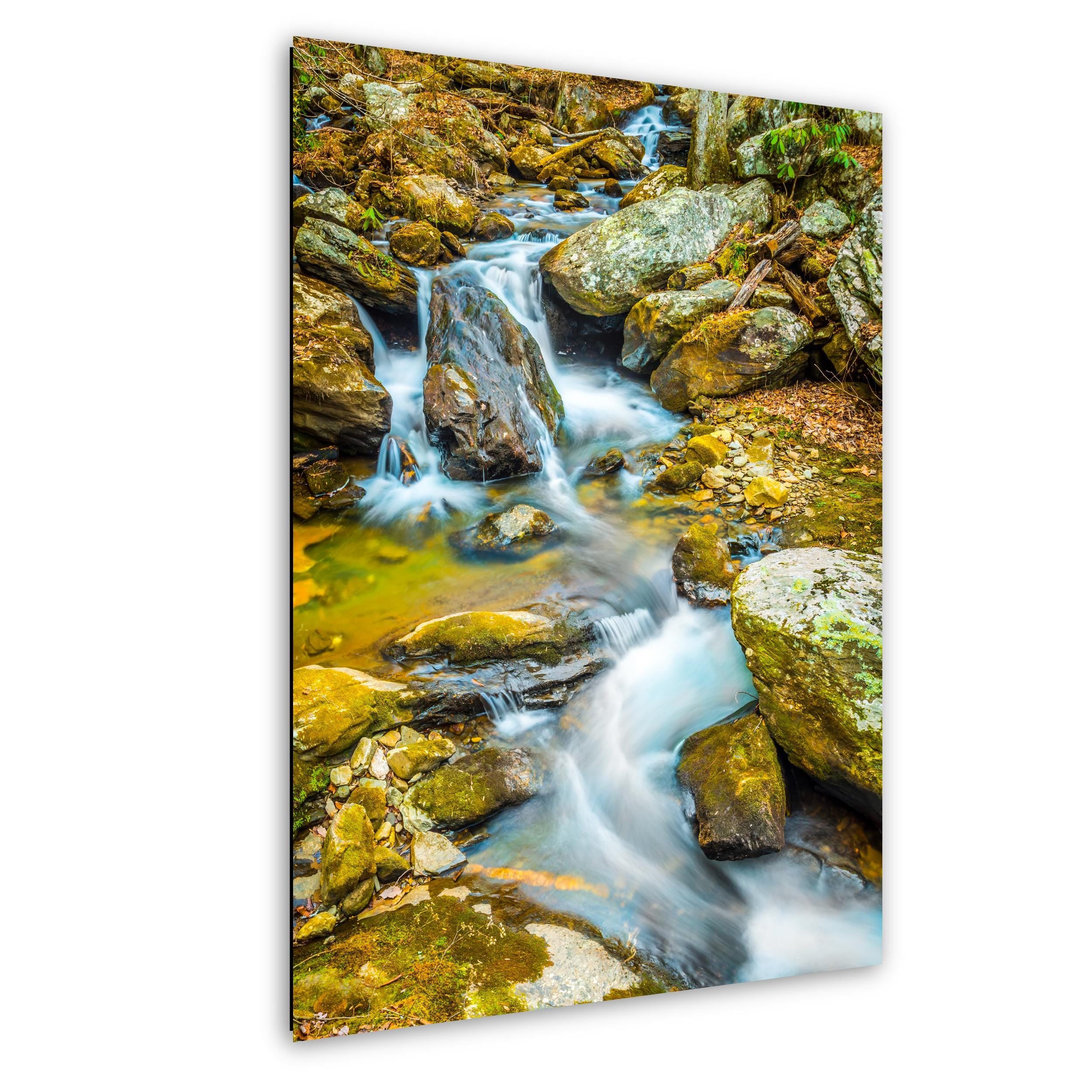 Mountain Stream Photography - Serene Forest Landscape Art With Rustic Woodland Decor