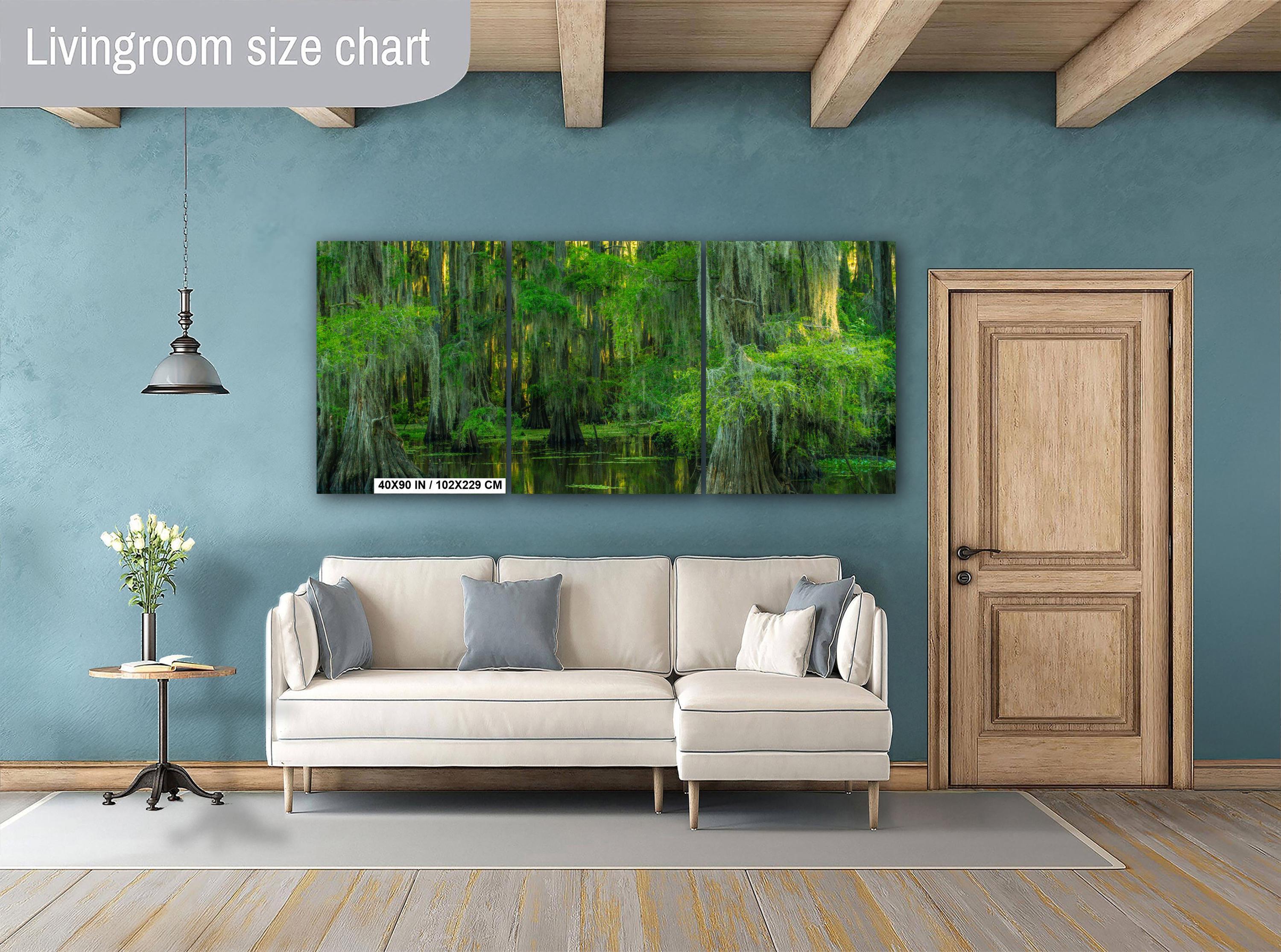 Texas Landscape Art – Cypress Swamp Photography Print | Misty Trees & Spanish Moss