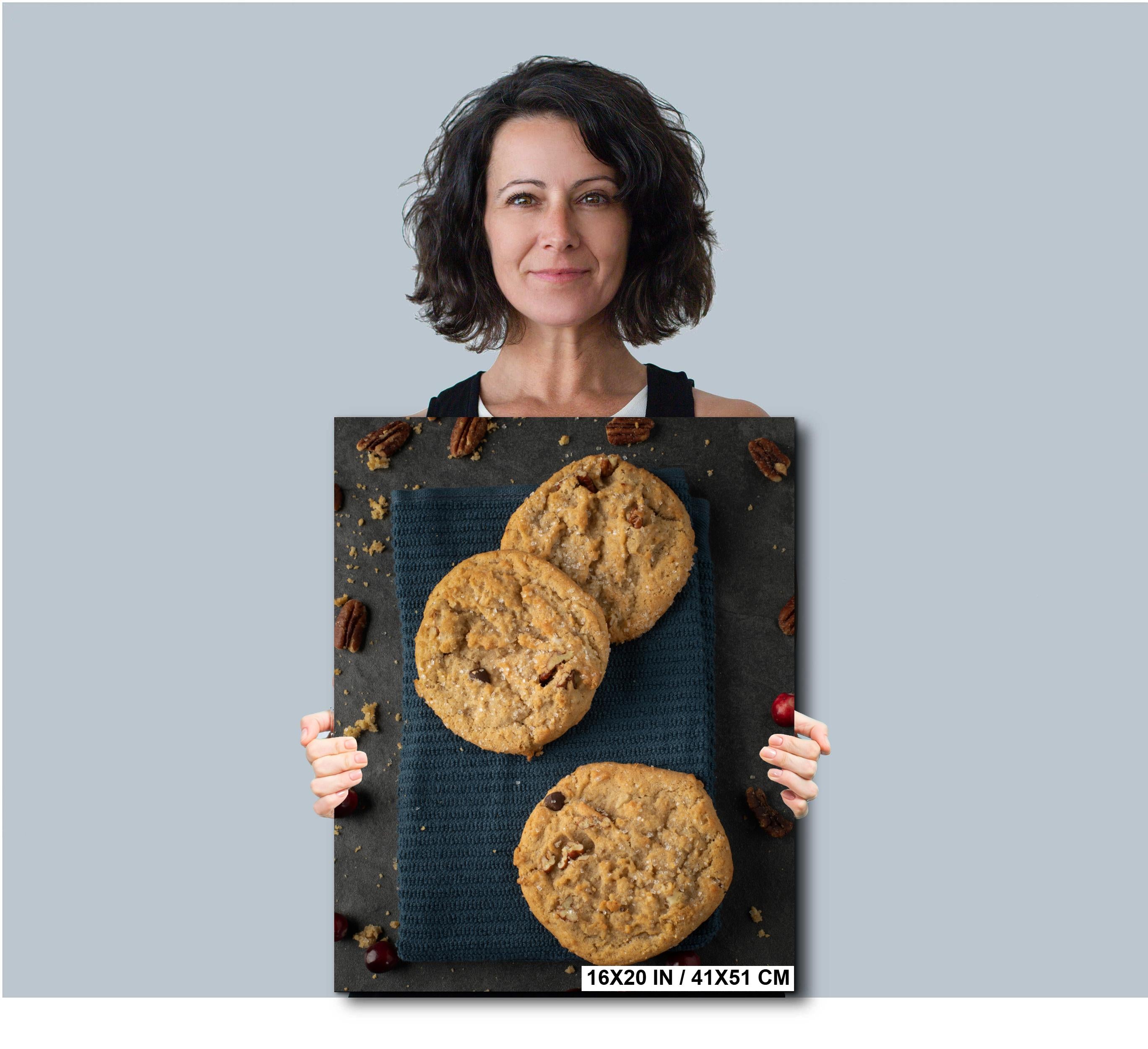Cowboy Cookies Wall Art - Rustic Kitchen Decor | Vibrant Culinary Print