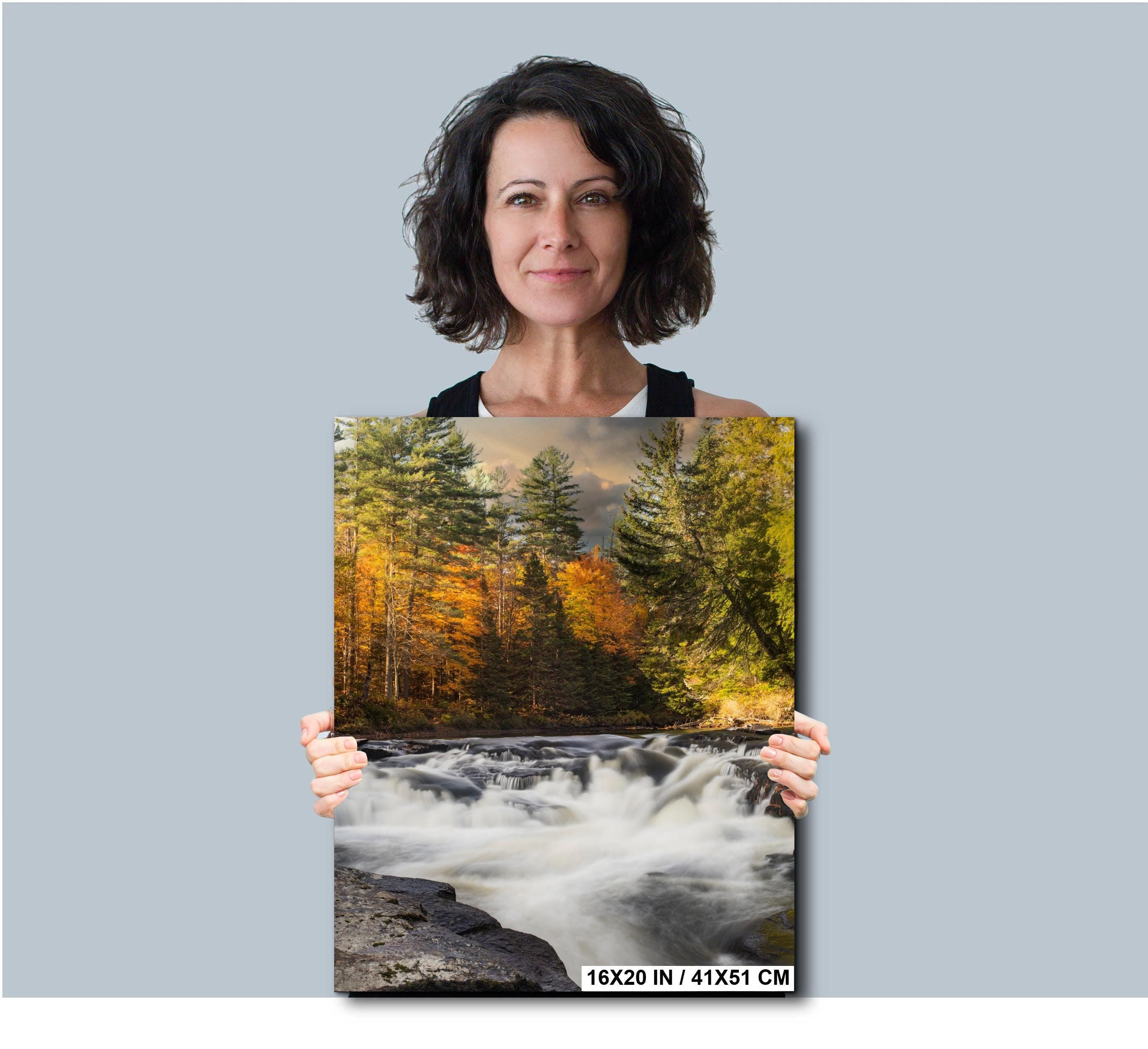 Adirondack Autumn Print – New York Mountain Art | Scenic Fall Landscape Wall Decor