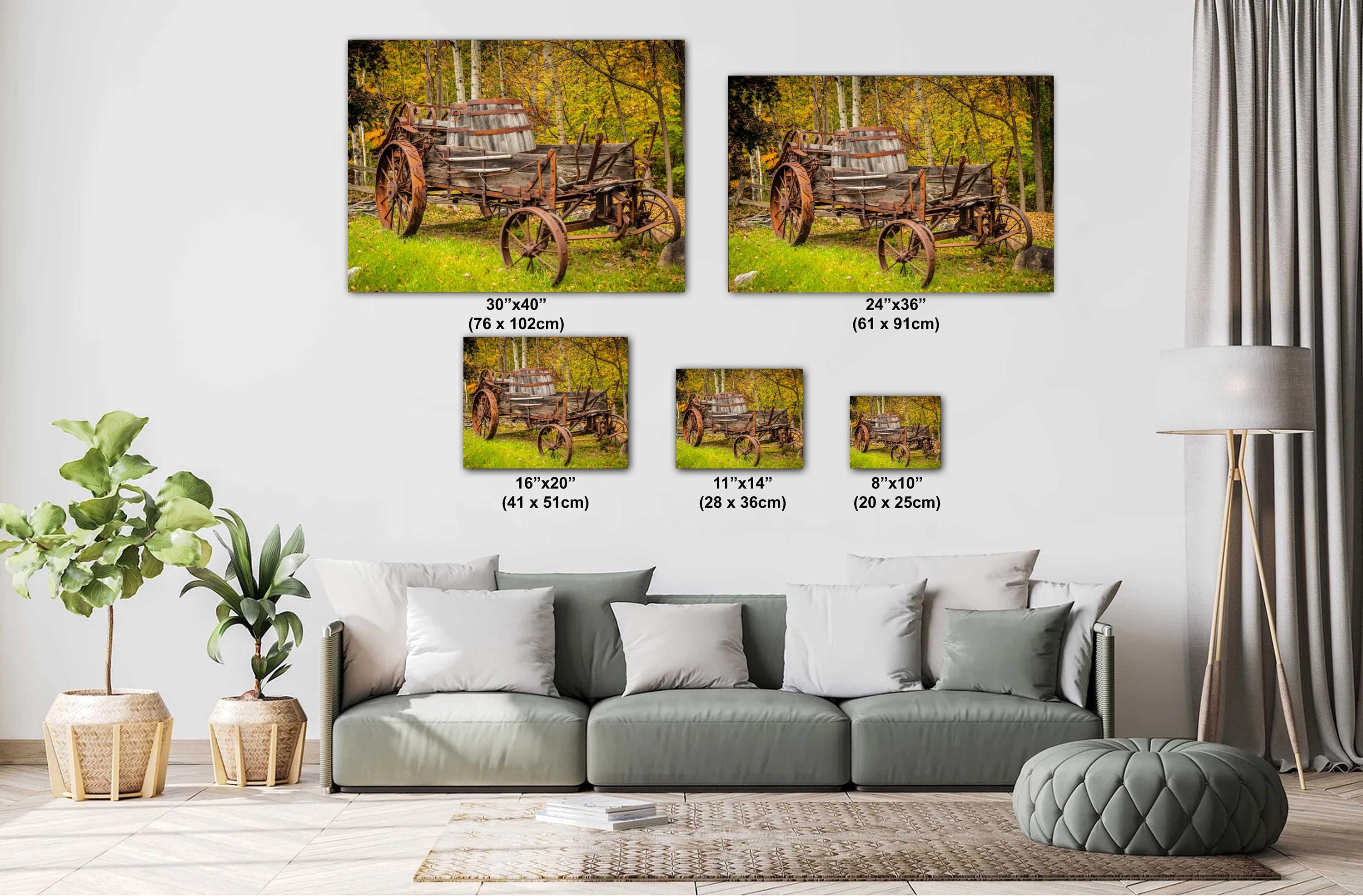 Adirondack Autumn Print – Rustic Wall Art | Abstract Fall Landscape Photo