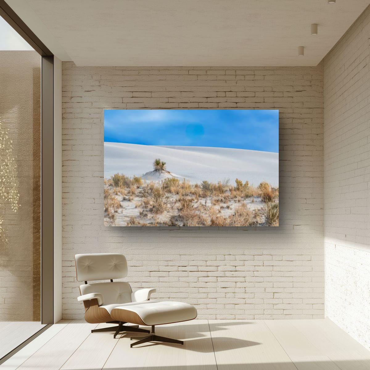 White Sands Art Print – New Mexico Landscape on Archival Paper | Desert Wall Decor