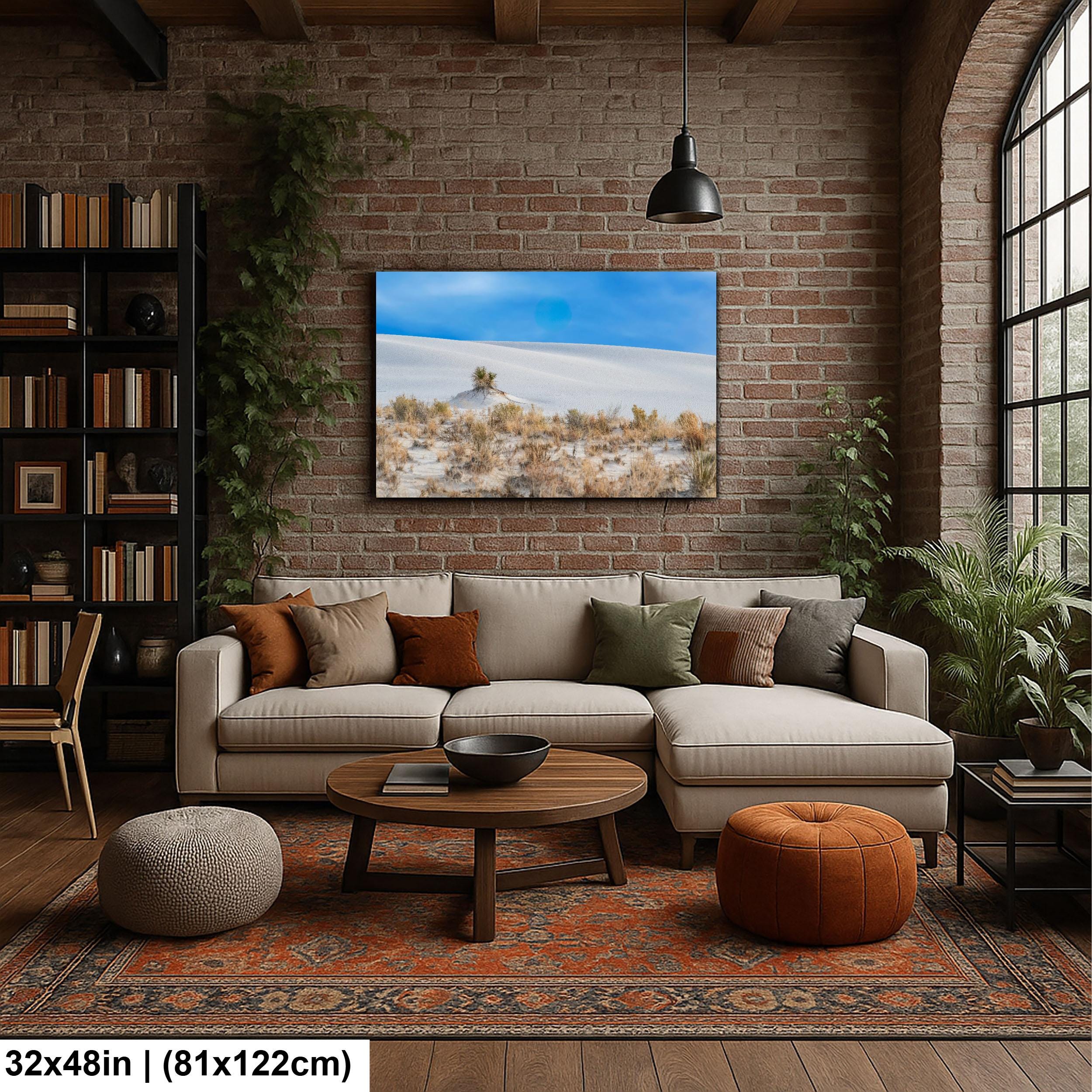 White Sands Art Print – New Mexico Landscape on Archival Paper | Desert Wall Decor
