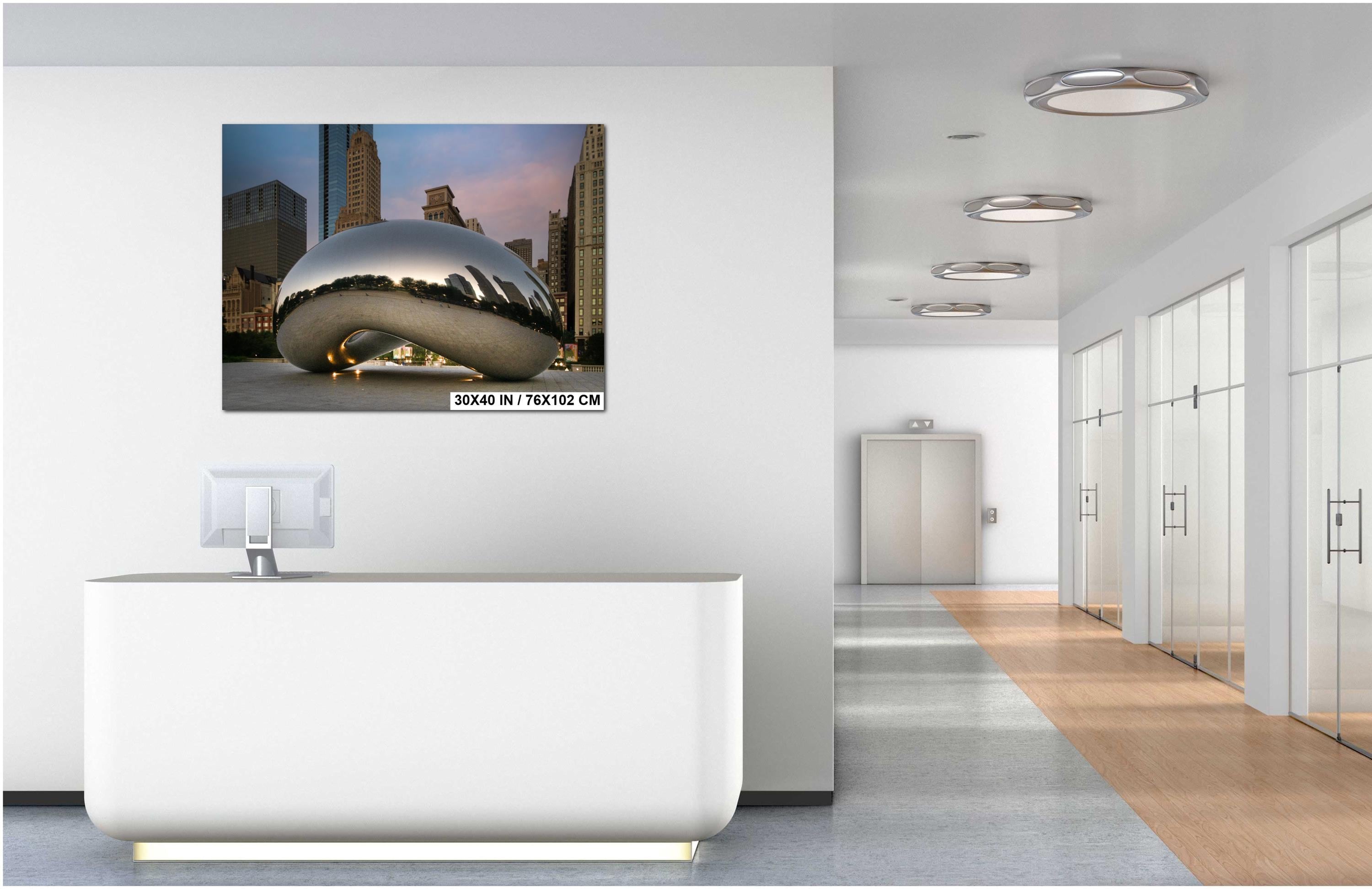 Chicago Bean Print - Modern Sculpture Wall Art | Urban Landmark Photography