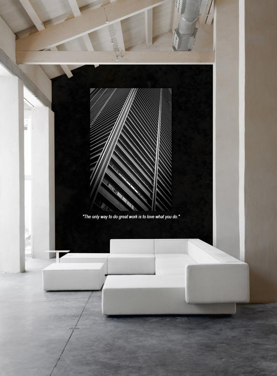 Ascending Parallels: A Monochrome Study in Urban Geometry