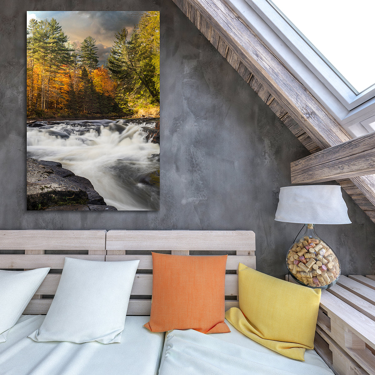 When Autumn Hushed the River: A Soft Descent Through Pines
